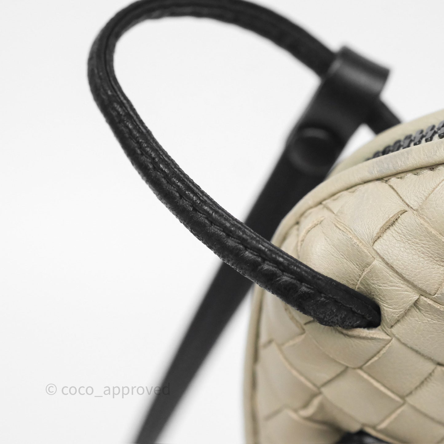 Bottega Veneta Nodini Crossbody Bag Cement Abstract Nappa Intrecciato