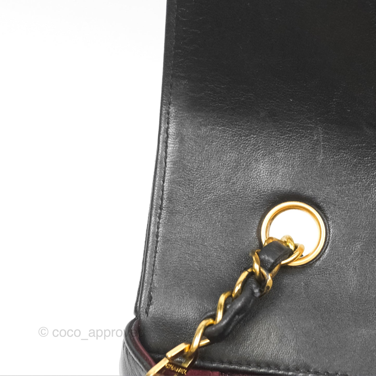Chanel Vintage Quilted Medium Classic Diana Flap Bag Black Lambskin 24K Gold Hardware