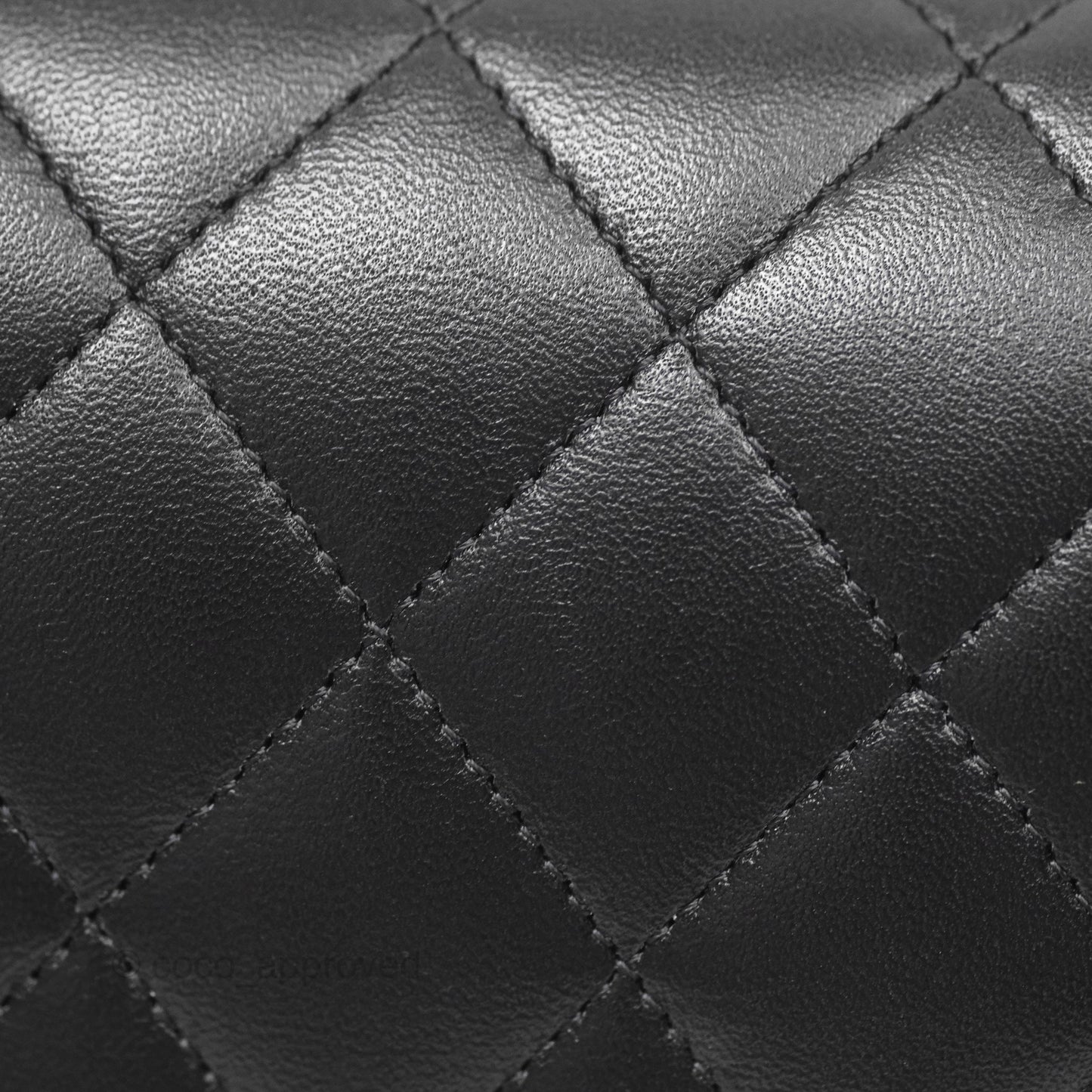 Chanel Classic M/L Medium Flap Quilted Black Lambskin Rose Gold Hardware