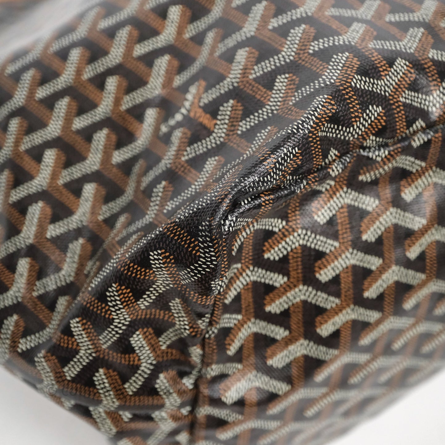 Goyard Saint Louis Tote Bag GM Black/Tan