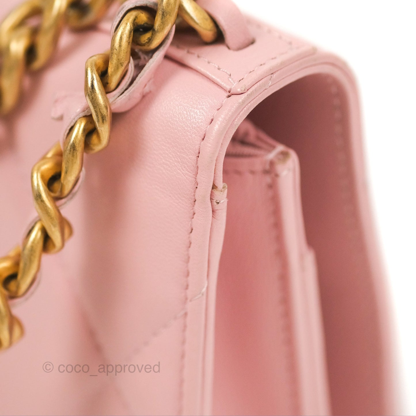 Chanel 19 Wallet on Chain WOC Light Pink Mixed Hardware
