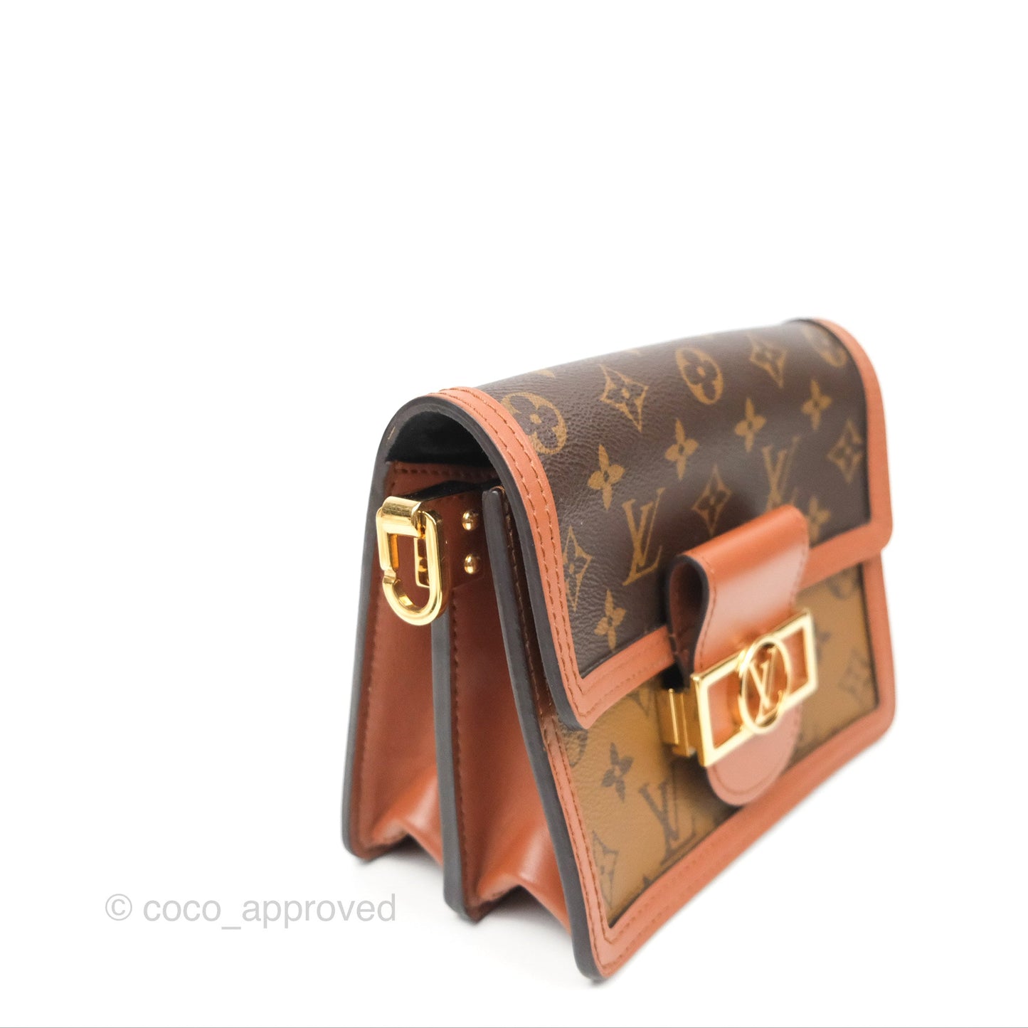 Louis Vuitton Mini Dauphine Monogram Tan Calfskin