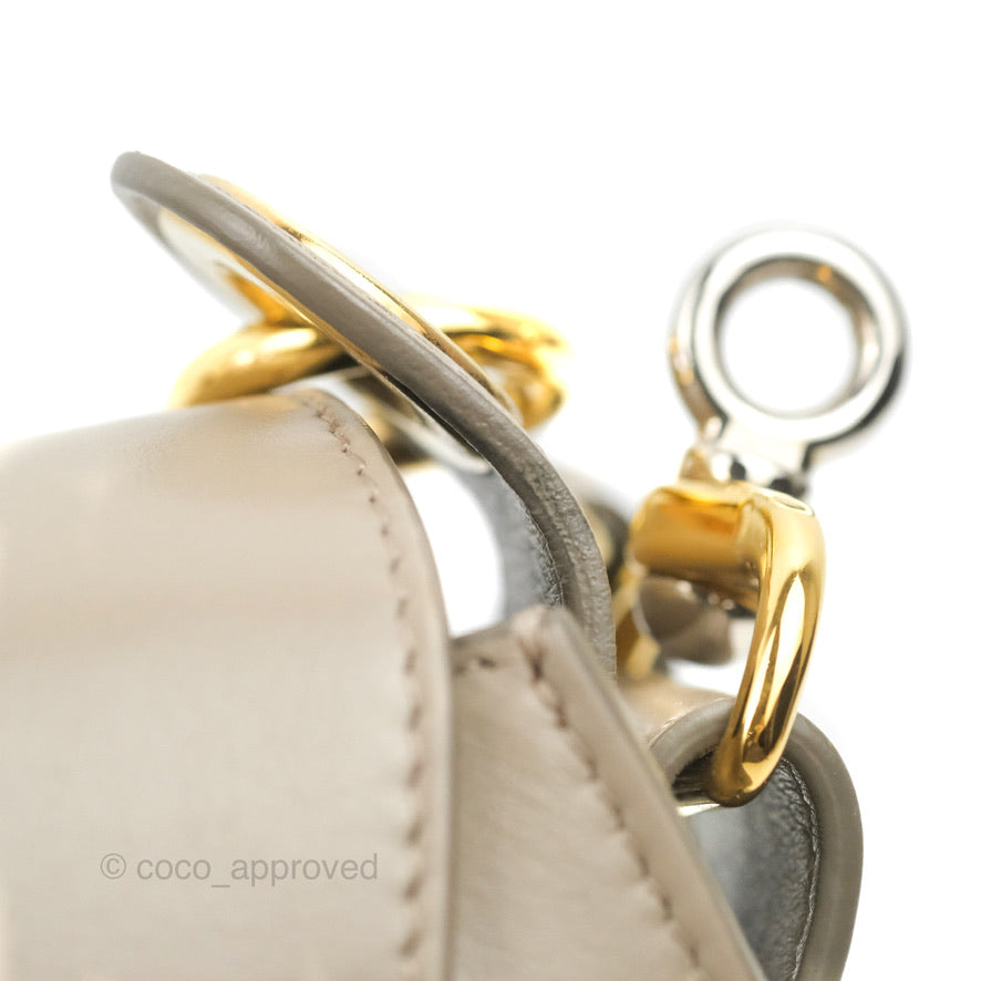 Chloé Small Tess Bag Motty Grey Grained Calfskin