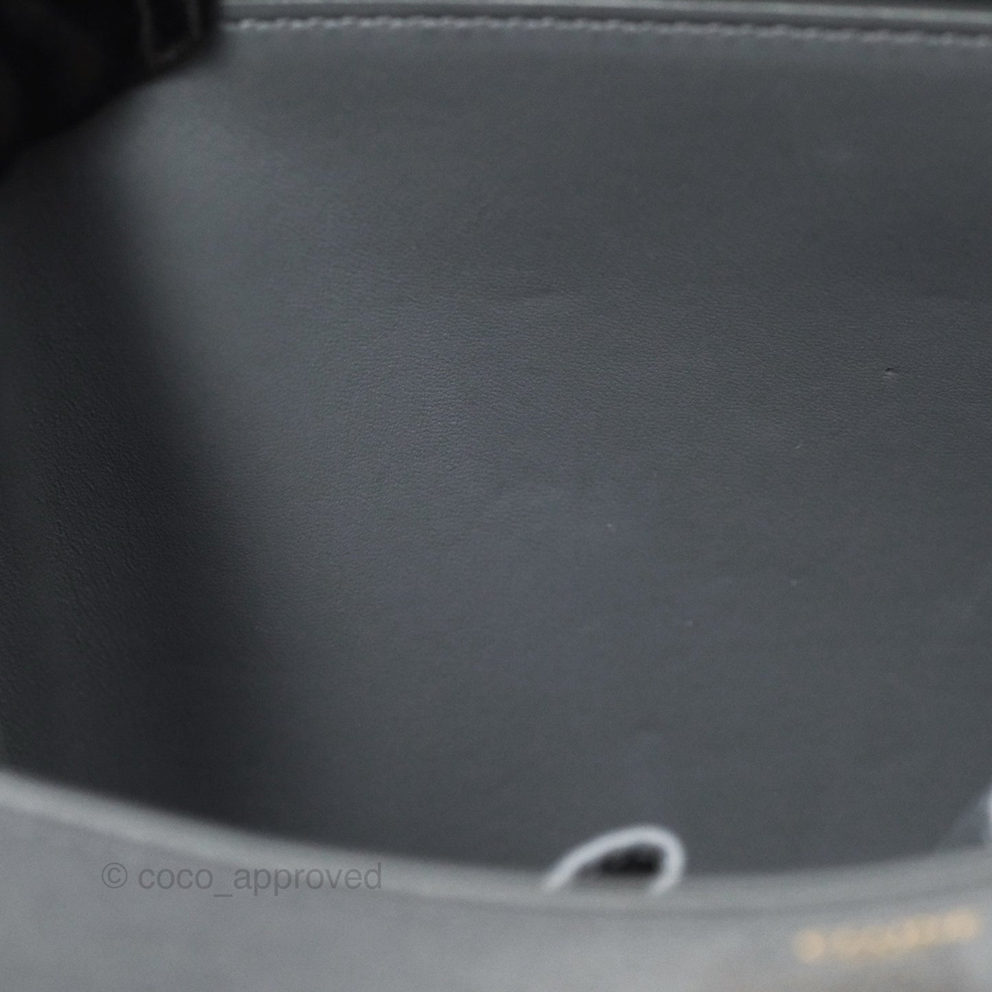 Celine Medium Classic Box Flap Grey Liege Calfskin