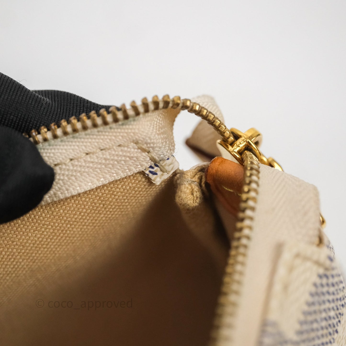 Louis Vuitton Eva Damier Azur Canvas Shoulder Bag