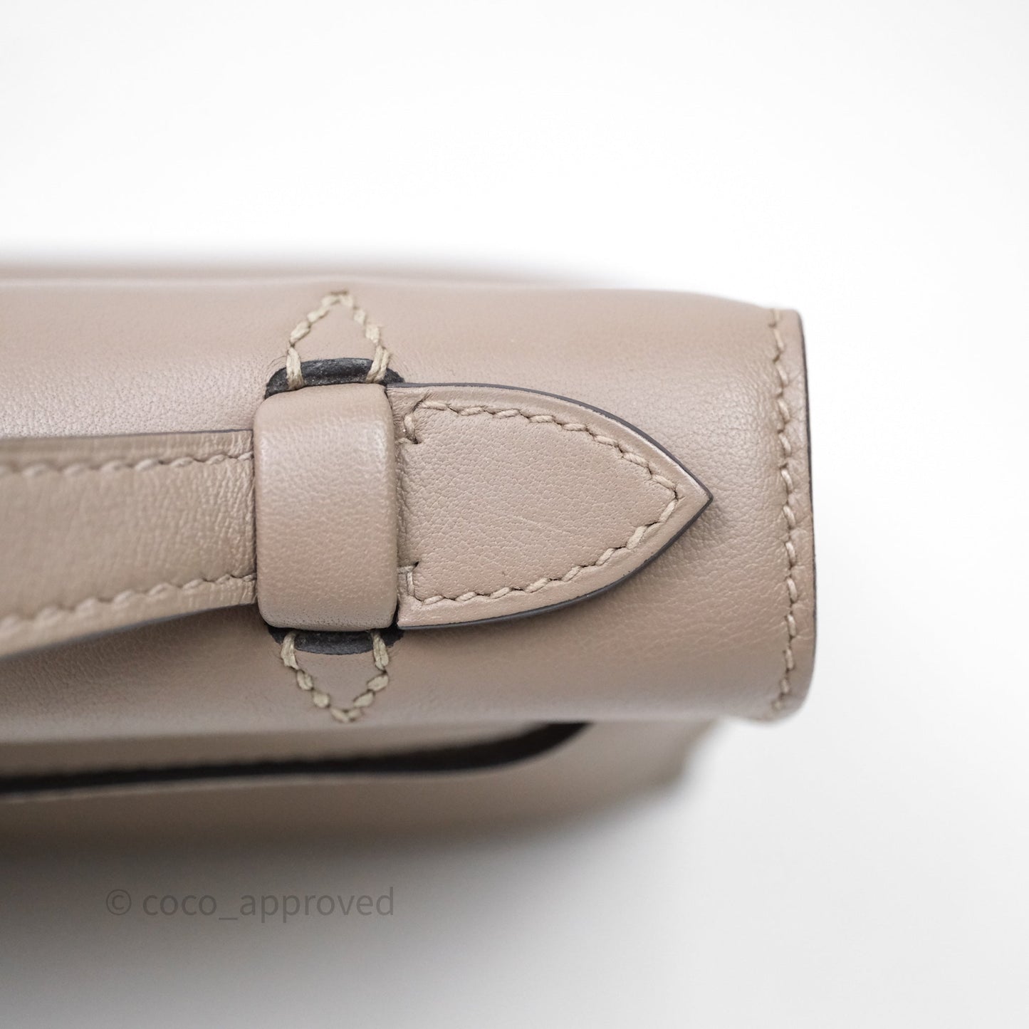 Hermès Kelly Pochette Gris Asphalte M8 Swift Gold Hardware