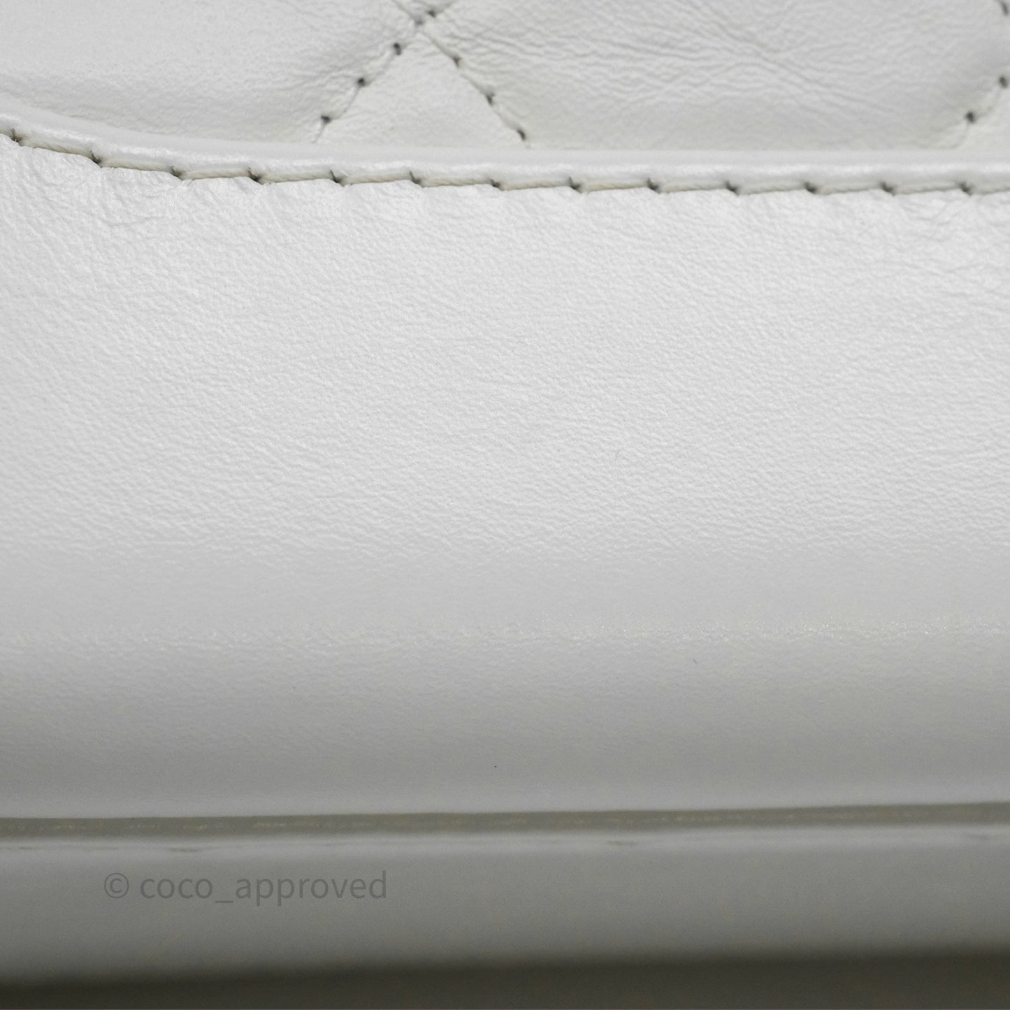Chanel Small Gabrielle Hobo Quilted White Aged Calfskin