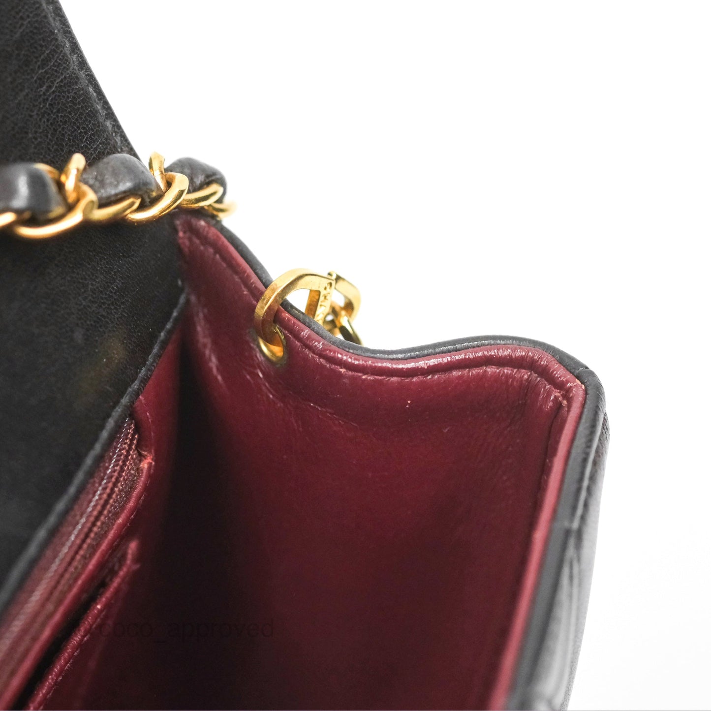 Chanel Vintage Quilted Medium Classic Diana Flap Bag Black Lambskin 24K Gold Hardware