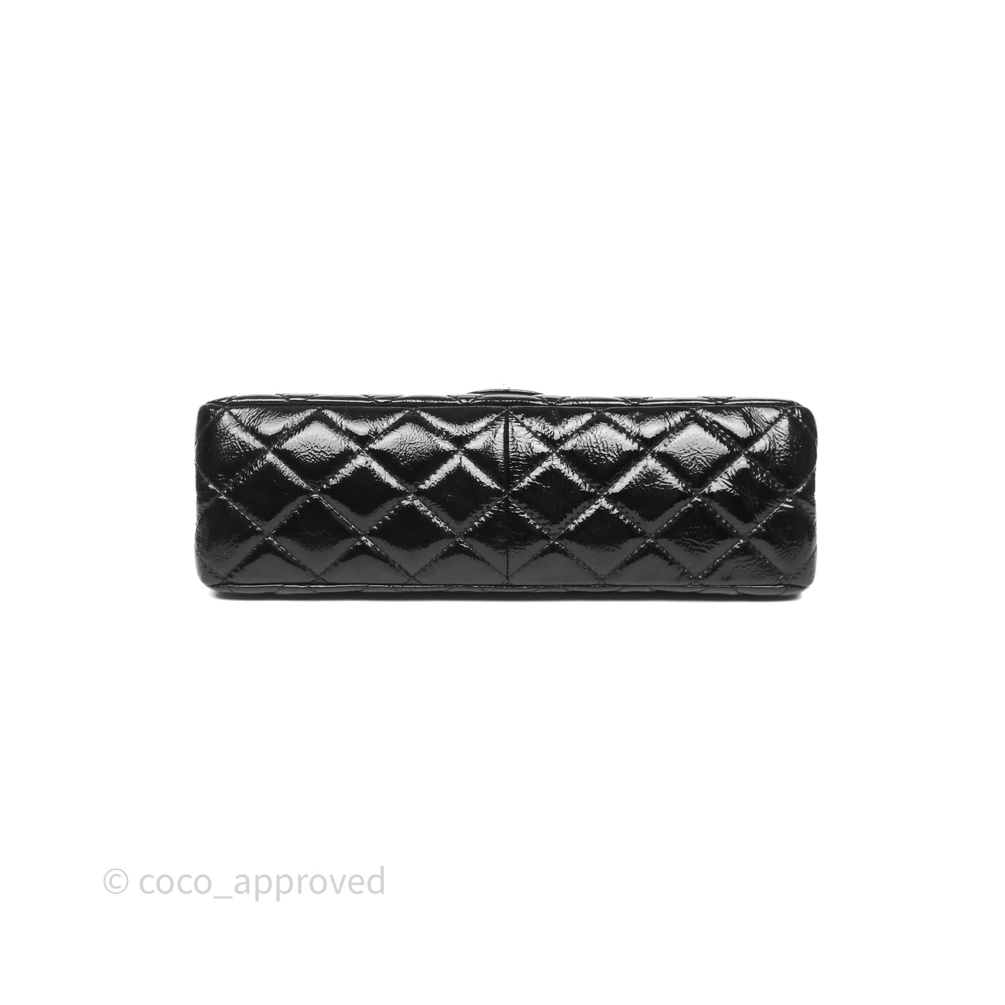Chanel 2.55 Reissue Glazed Calfskin So Black 227 Silver Hardware