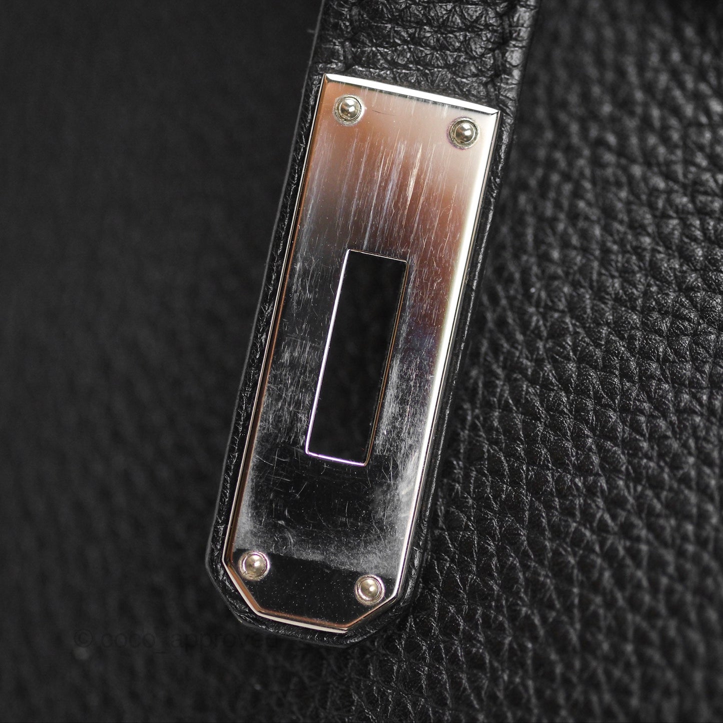 Hermès Birkin 30 Retourne Black Noir 89 Togo Palladium Hardware