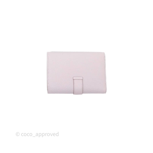 Hermes Bearn Wallet Mauve Pale 09 Palladium Hardware