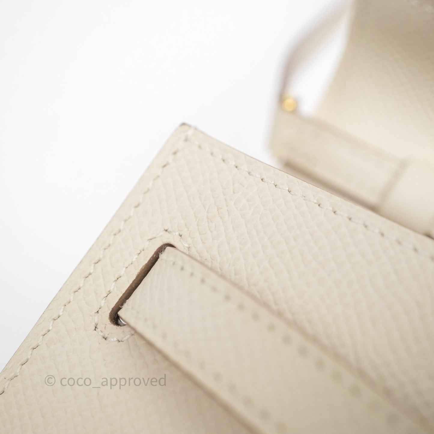 Hermès Kelly To Go Wallet Craie 10 Epsom Gold Hardware