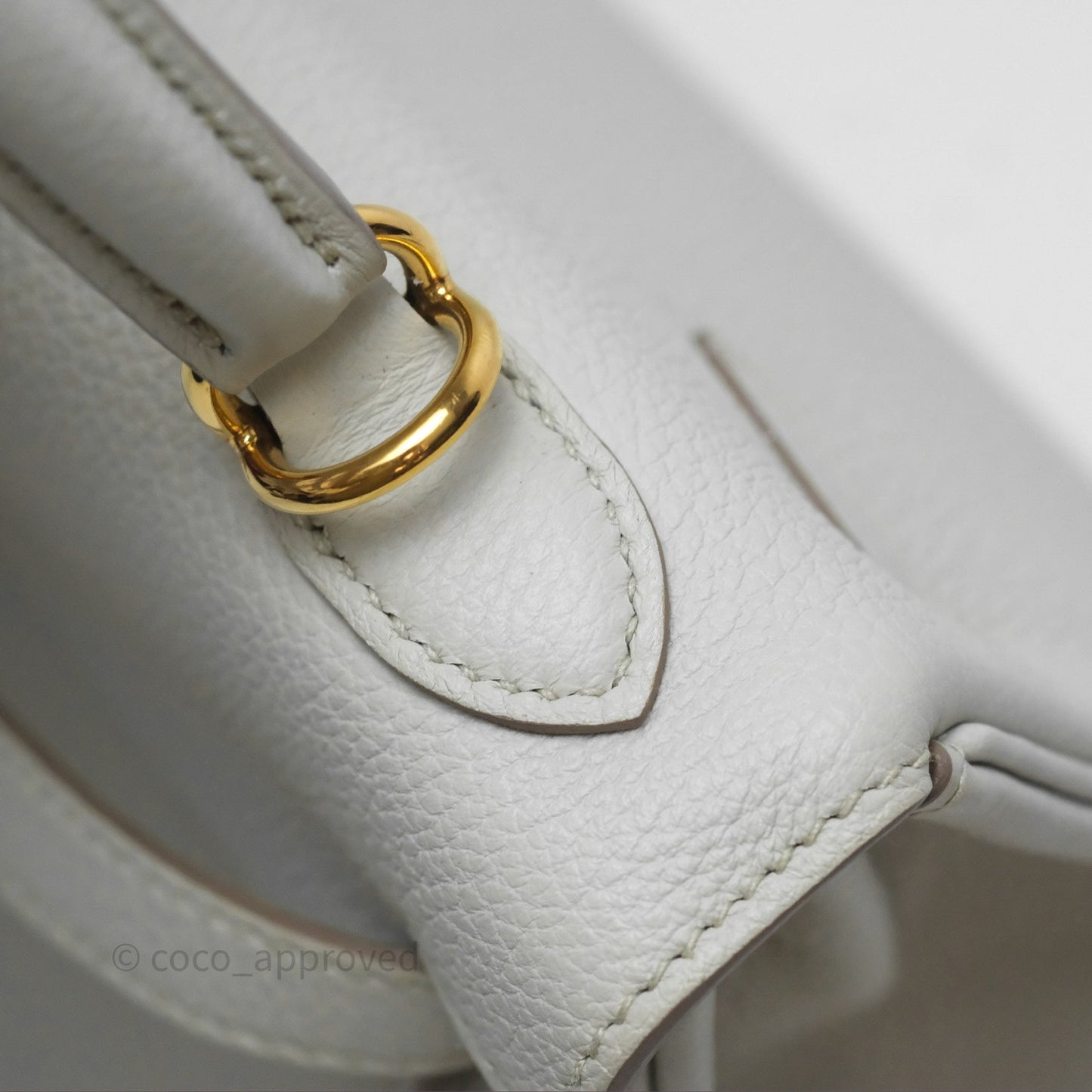 Hermès Retourne Kelly 25 Beton 8L Togo Gold Hardware
