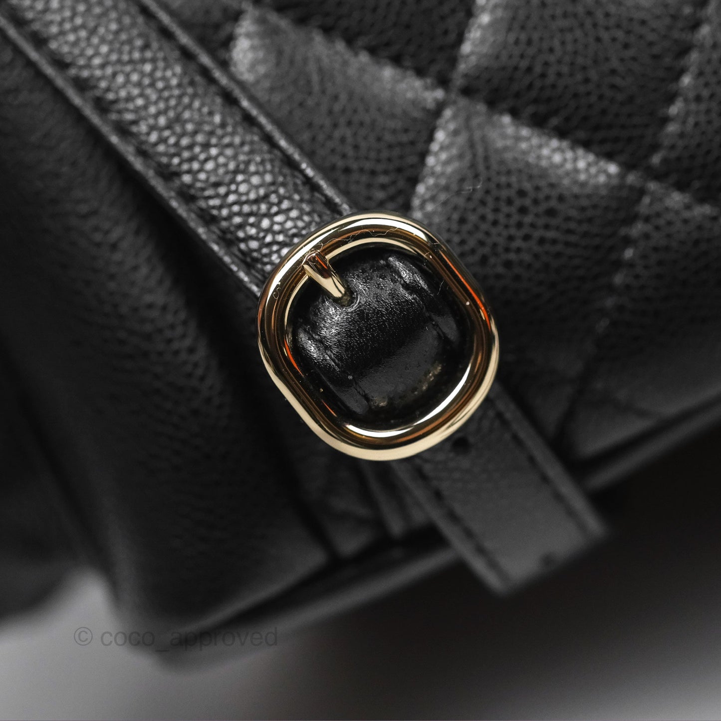 Chanel Small Duma Backpack Caviar Black Gold Hardware 23K
