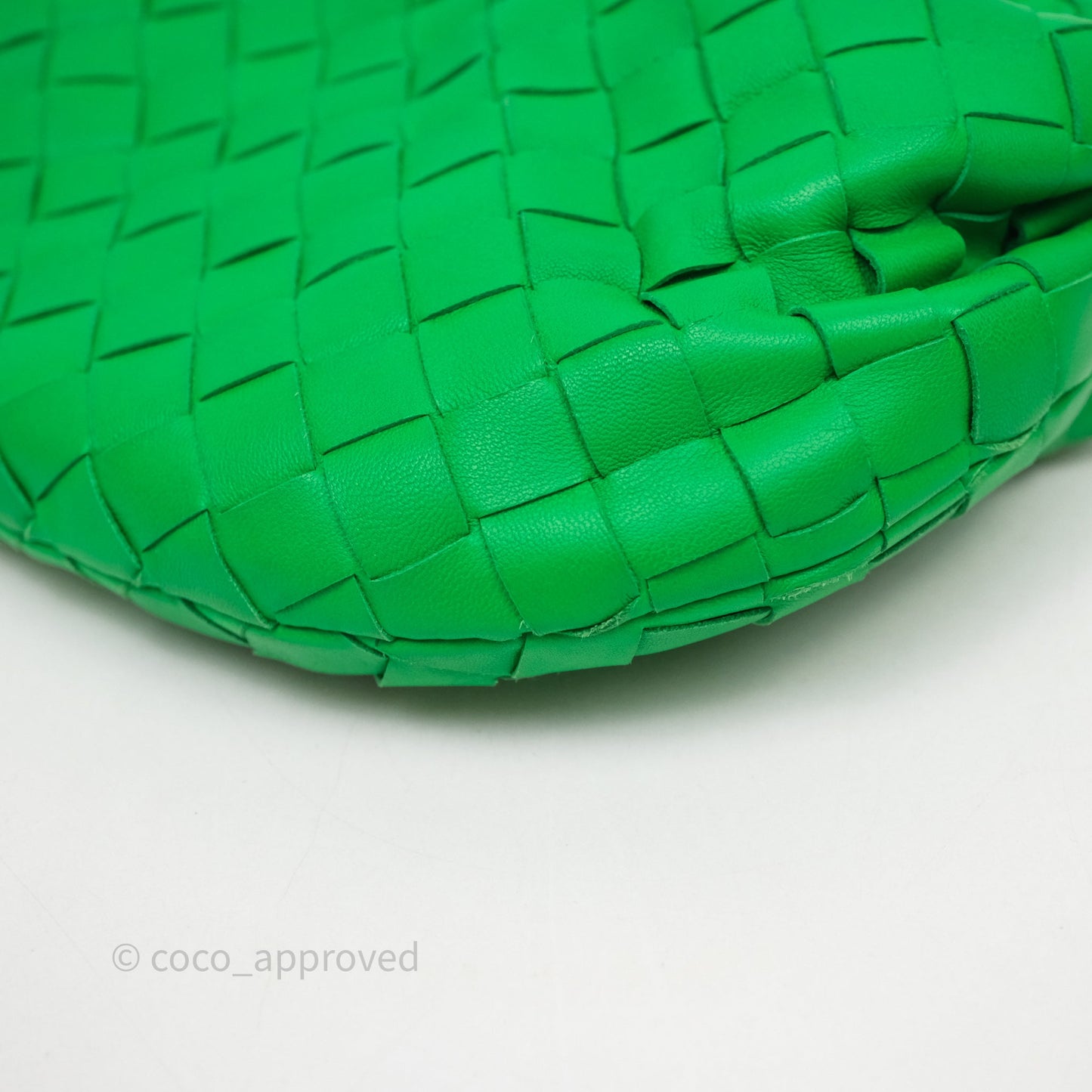Bottega Veneta Mini Jodie Bag Green Intrecciato Lambskin