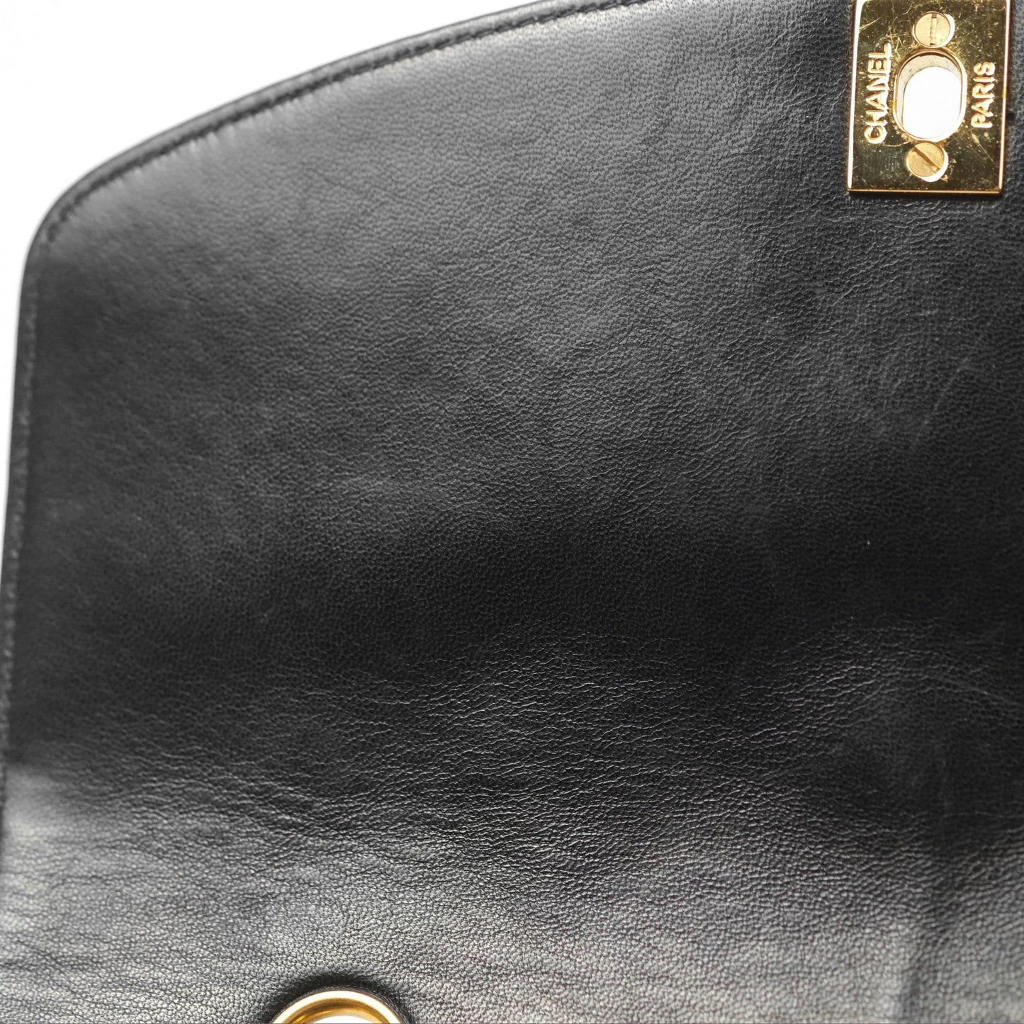 Chanel Vintage Small Quilted Classic Diana Flap Bag Black Lambskin 24K Gold Hardware