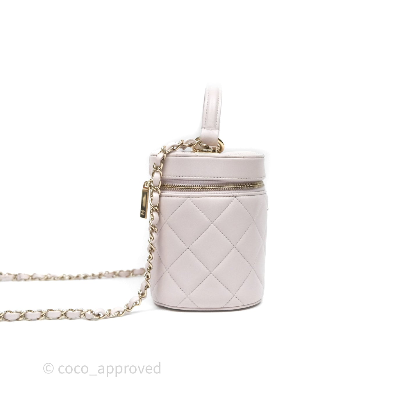 Chanel Trendy CC Vanity Case Lilac Lambskin Gold Hardware