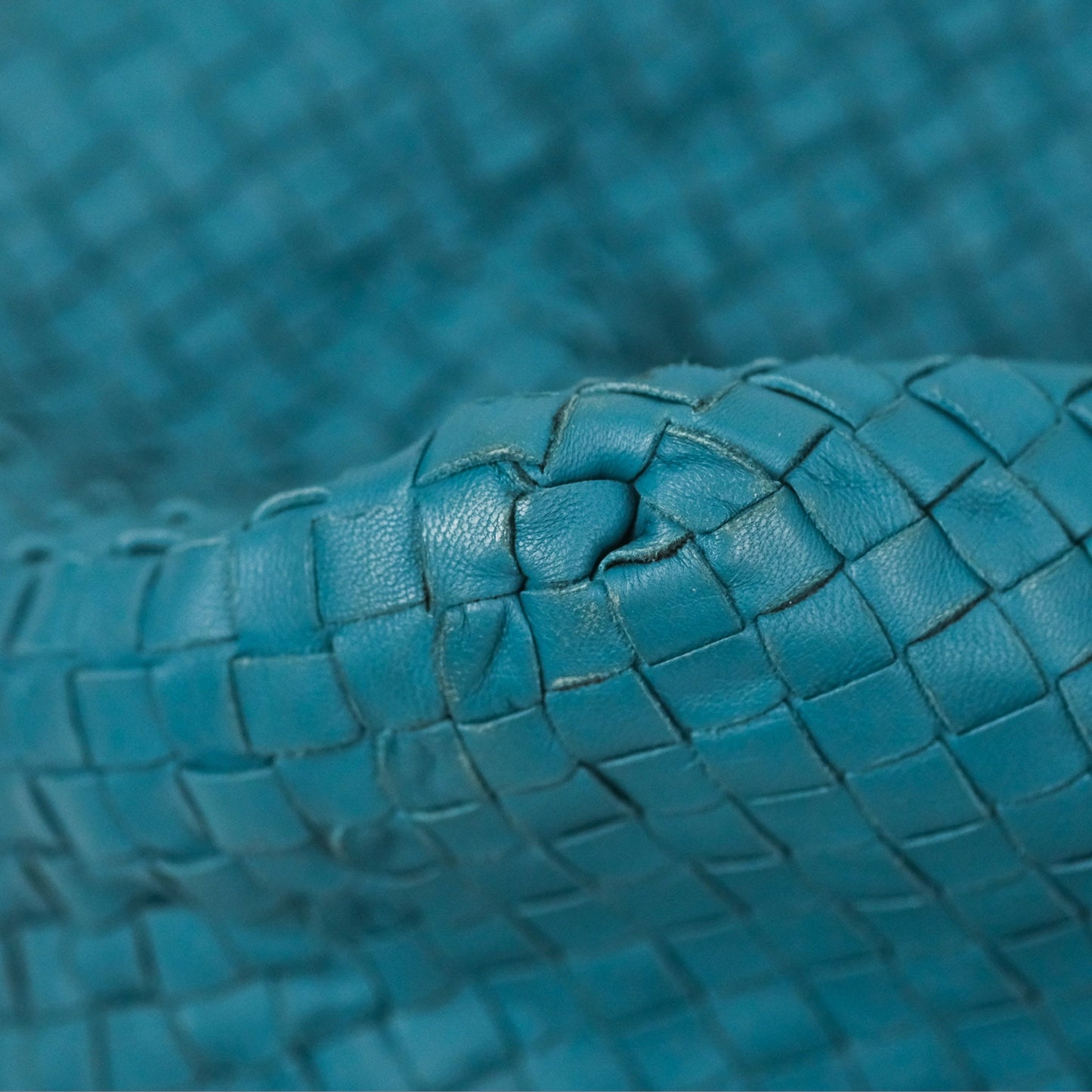 Bottega Veneta Large Cesta Tote Intrecciato Teal