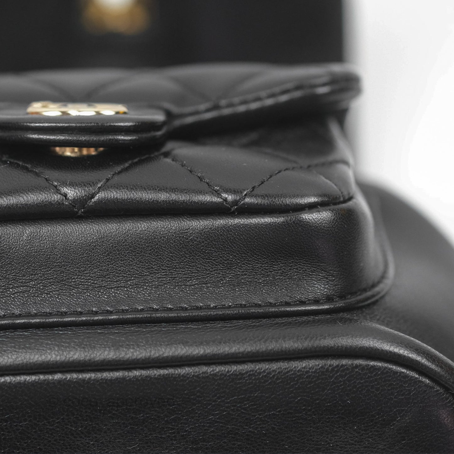 Chanel Quilted Small Duma Drawstring Backpack Black Lambskin