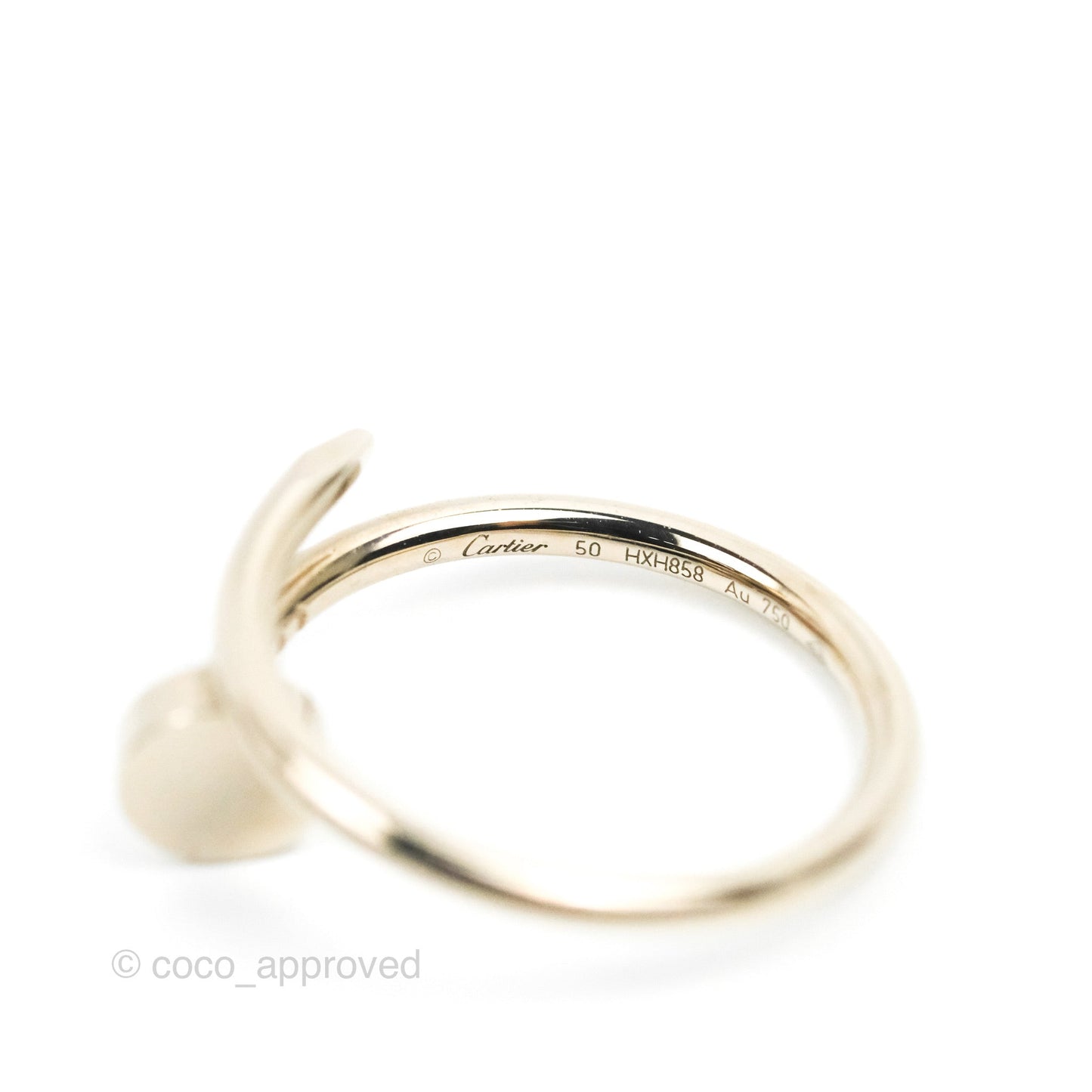 Cartier Juste Un Clou Ring Silver Size 50