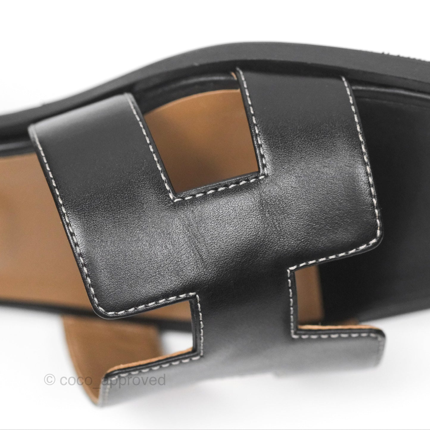 Hermès Oran Sandals in Black Size 39