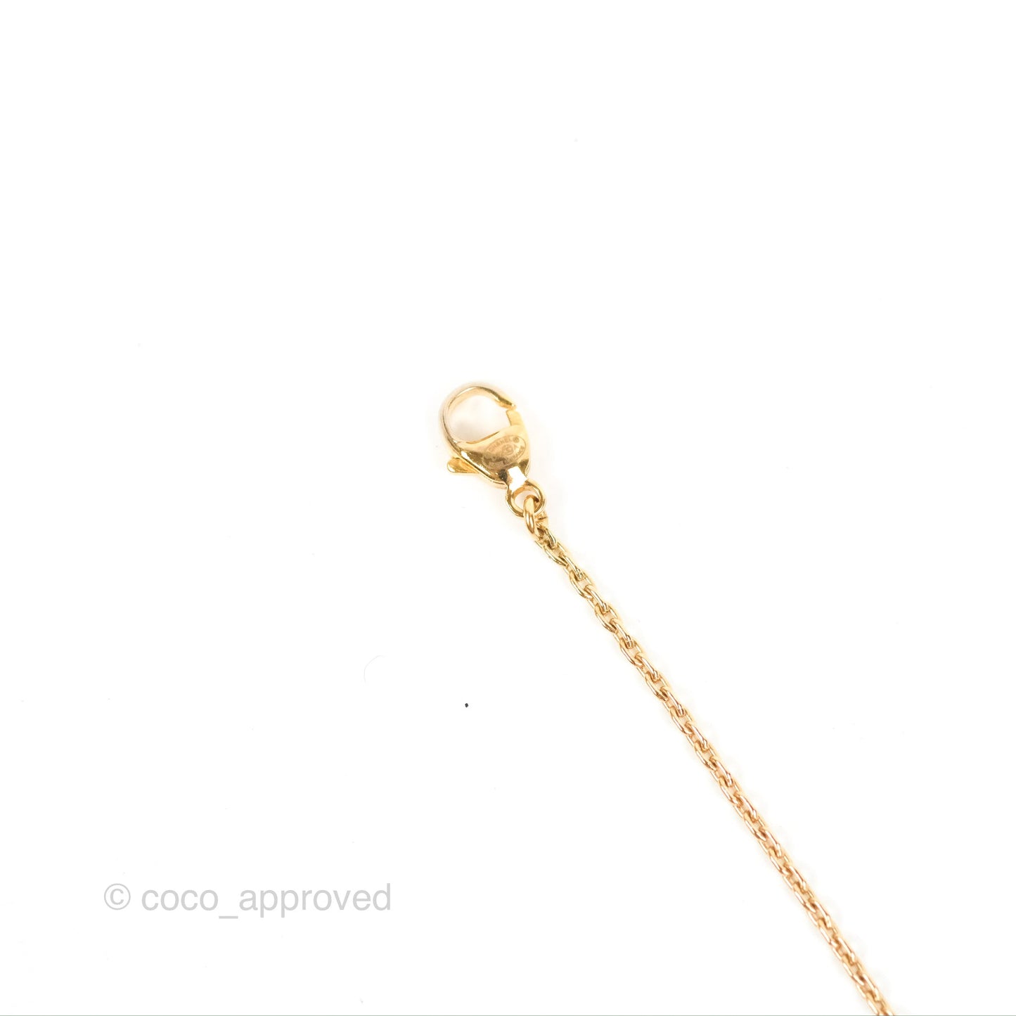 Chanel CC Chain Black Round Pendant Necklace Gold Tone 22A