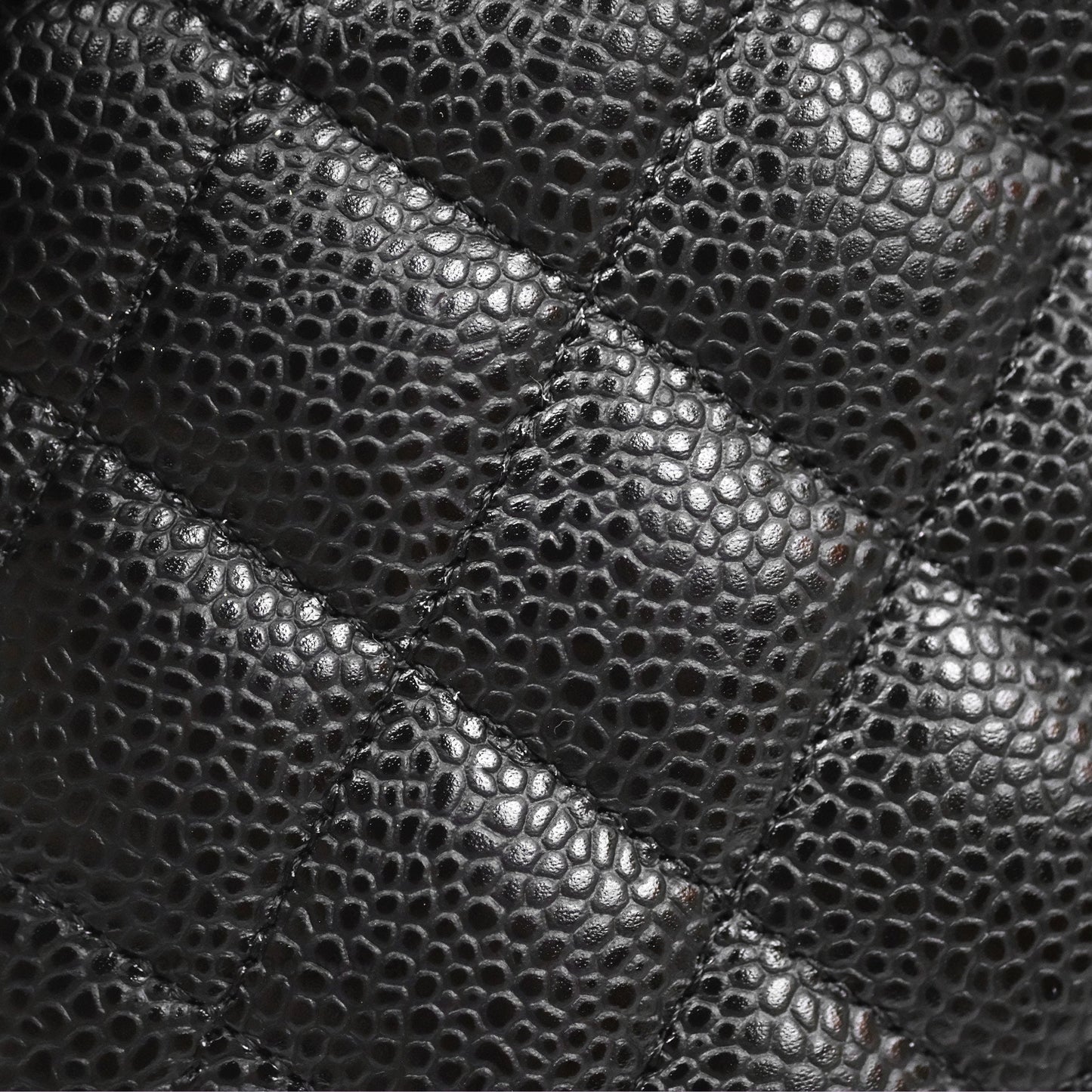 Chanel Classic M/L Medium Flap Quilted Black Caviar Gold Hardware