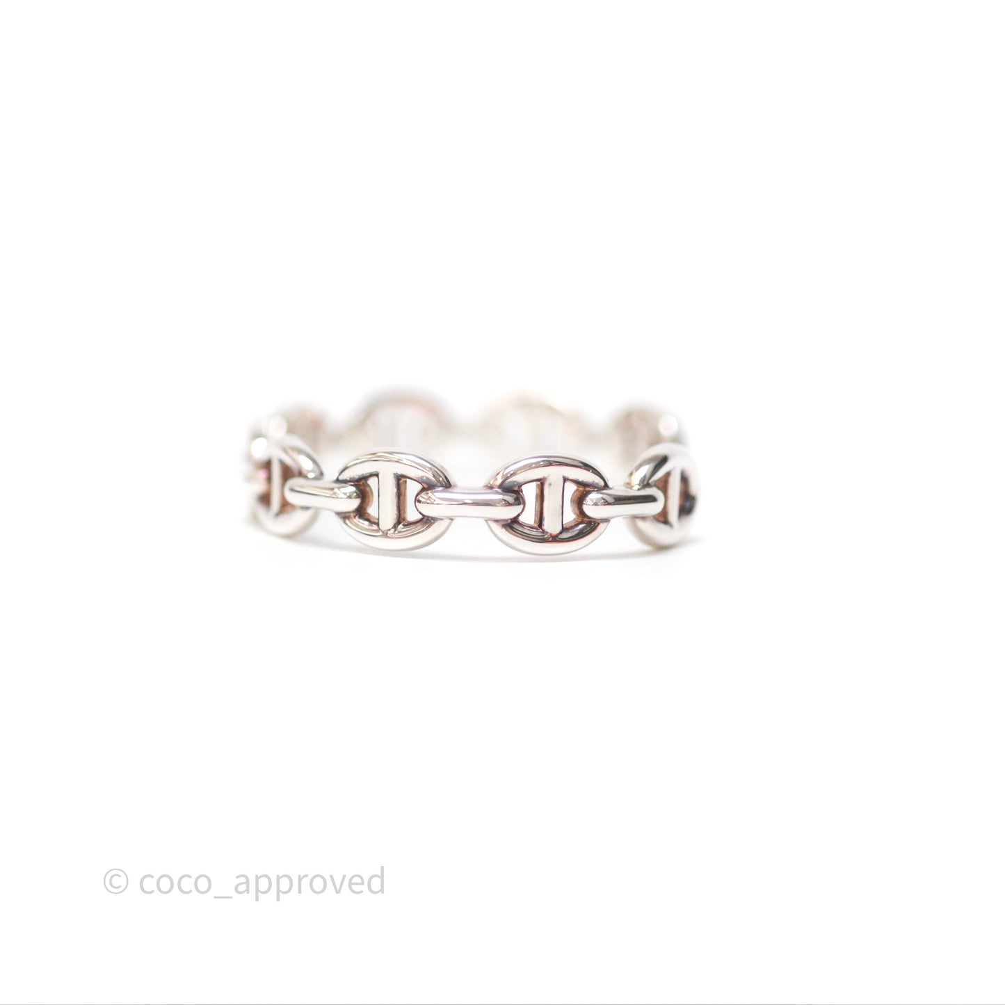 Hermès Chaine d'Ancre Bracelet Silver Hardware Size SH