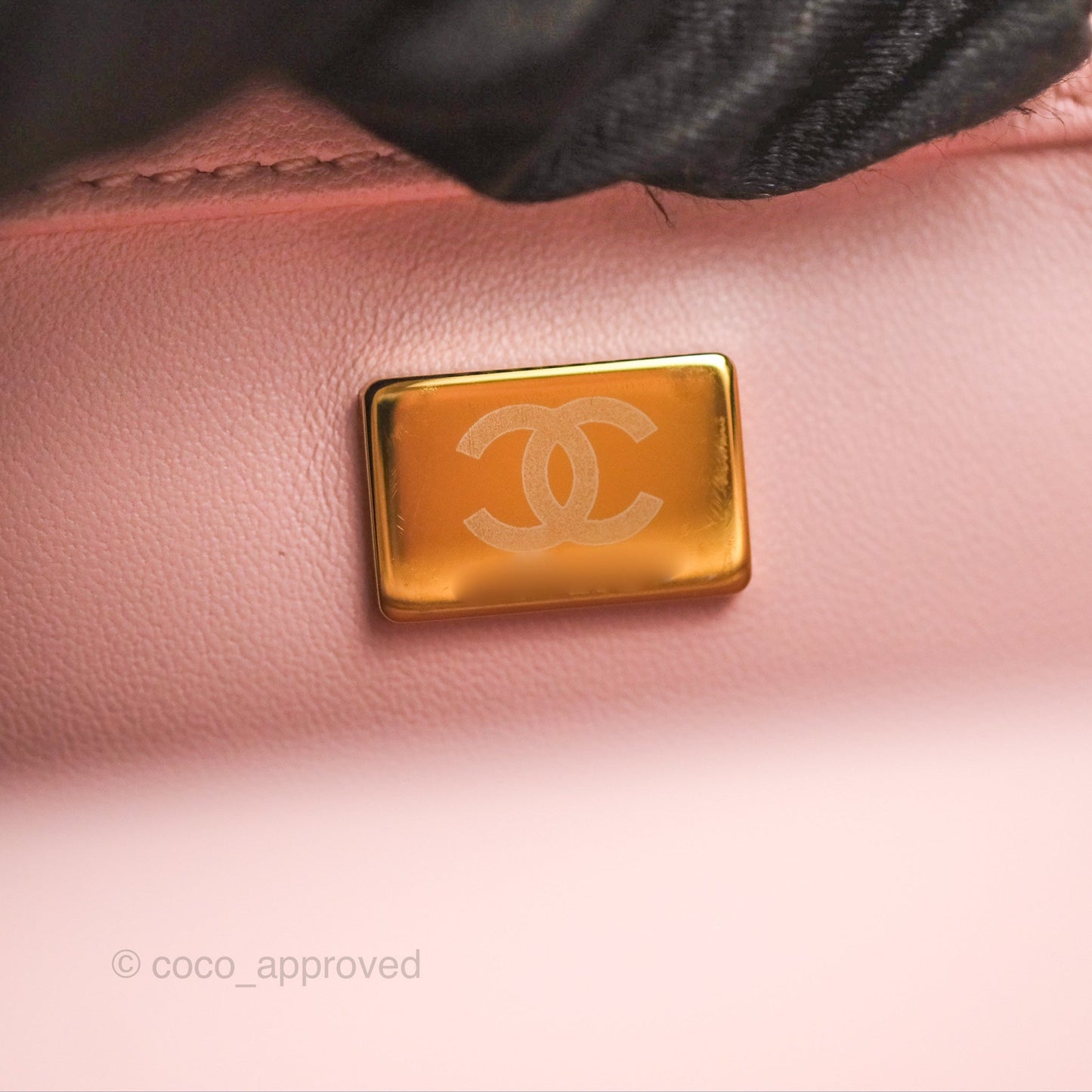 Chanel Sweet Camellia Mini Rectangular Flap Pink Lambskin Aged Gold Hardware 23S
