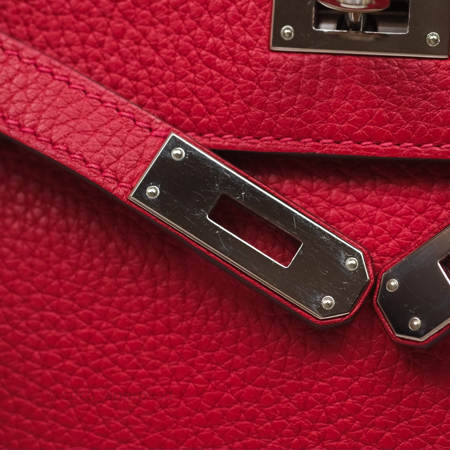 Hermès Kelly Ado Backpack Red Rouge Clemence Palladium Hardware