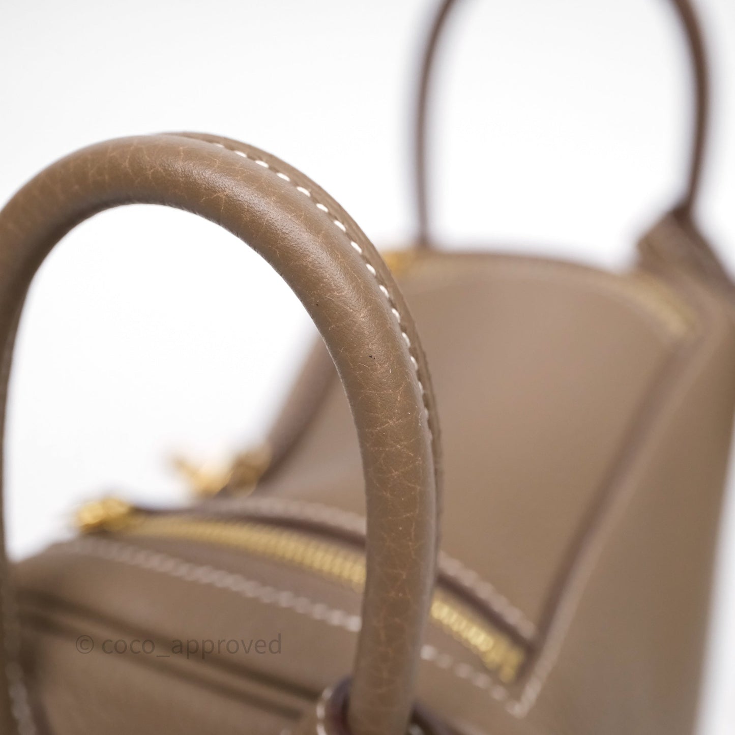 Hermès Mini Lindy 20 Etoupe 18 Clemence Gold Hardware