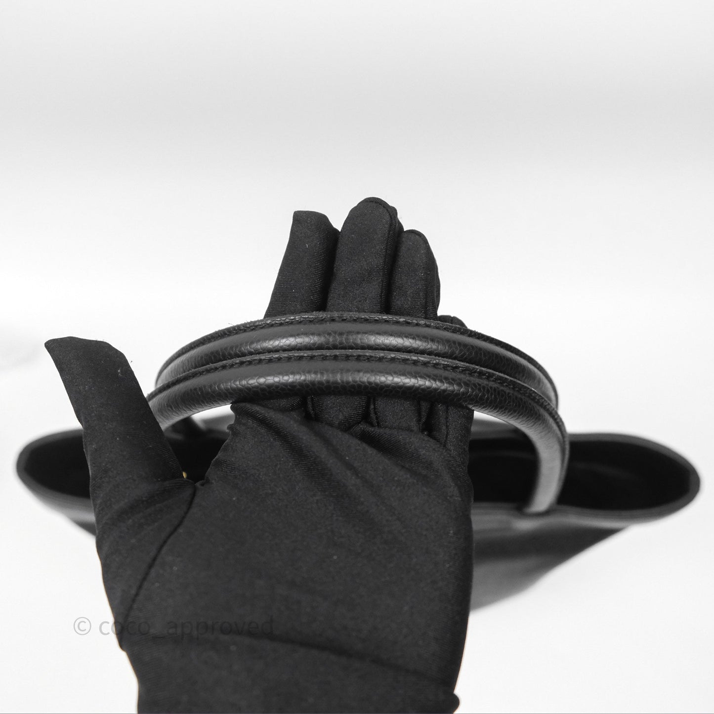 Chanel Vintage CC Tote Bag Black Caviar
