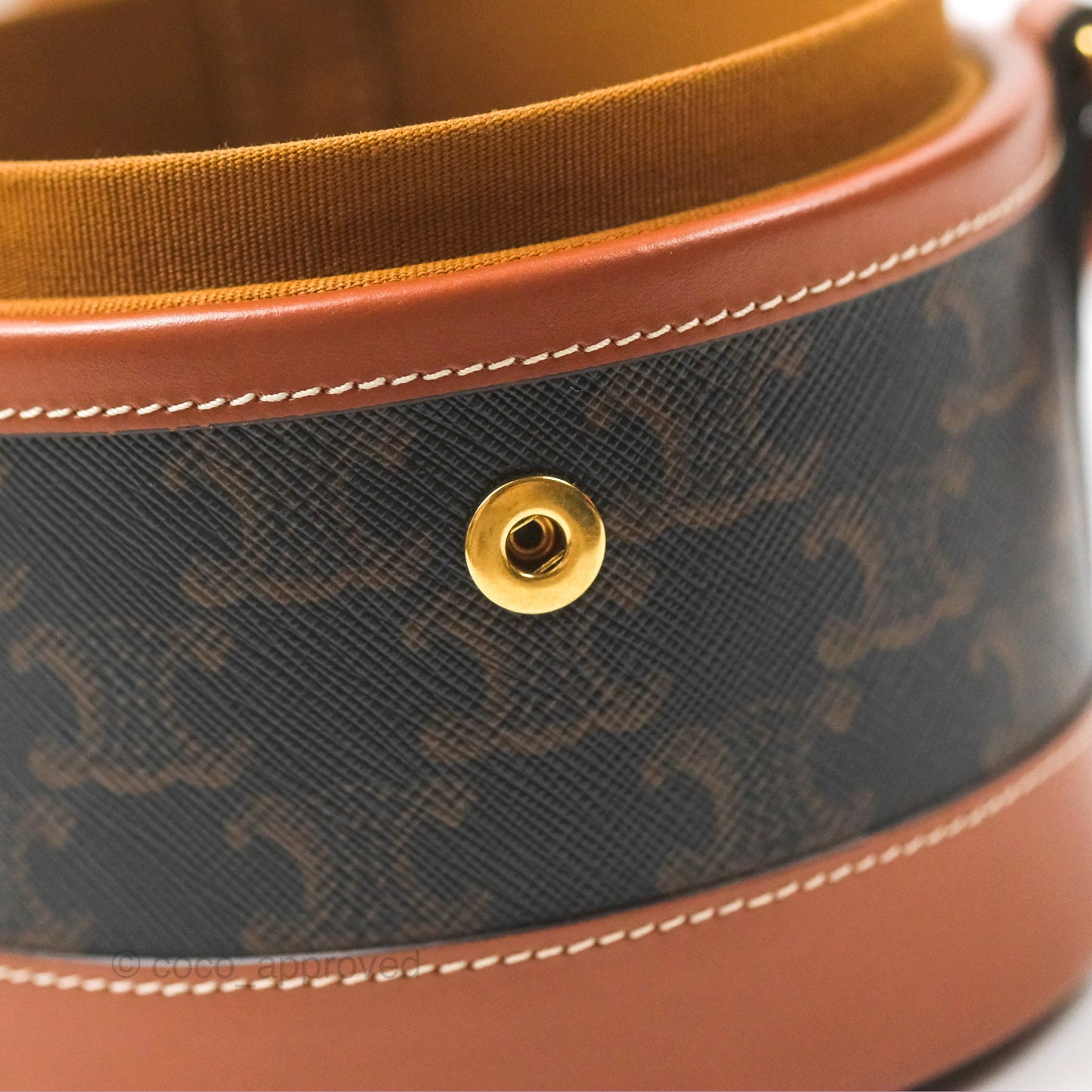 Celine Small Tambour Triomphe Canvas