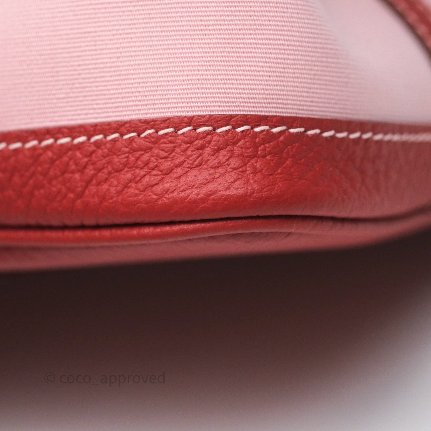Hermès Garden Party 30 Canvas Rose Sakura 3Q/ Rouge Duchesse 2V