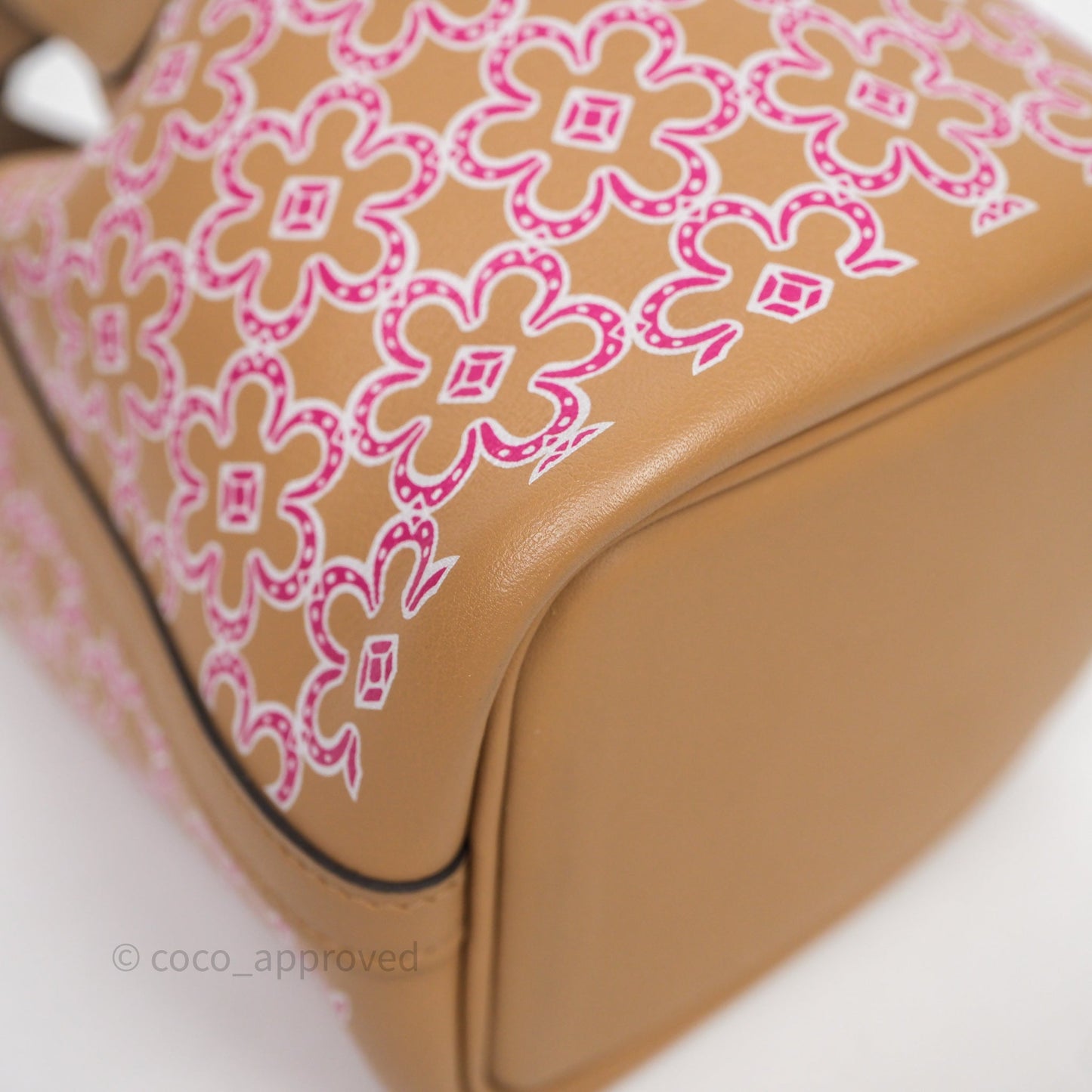 Hermès Micro Picotin 14 Lucky Daisy Chai 0M/Rose 5T Swift Palladium Hardware