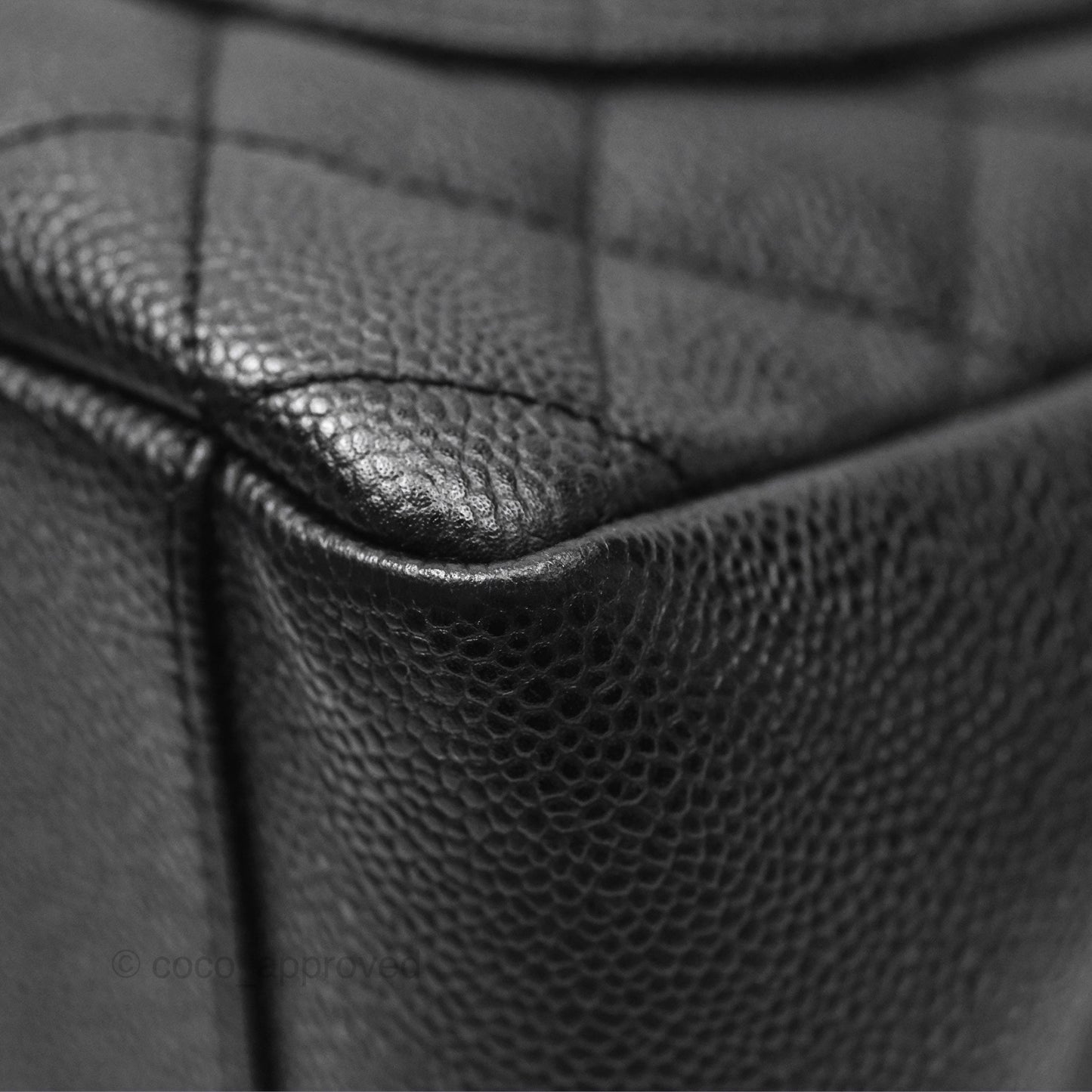 Chanel GST Black Caviar Silver Hardware