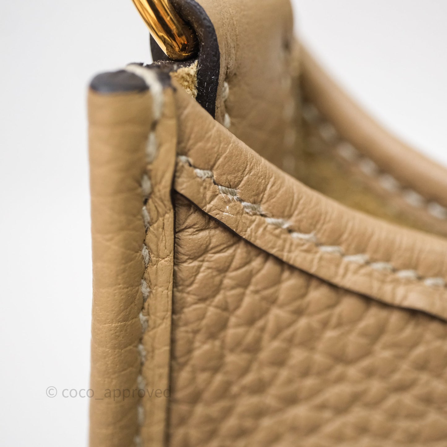 Hermès Mini Evelyne 16 Trench S2 Clemence Gold Hardware