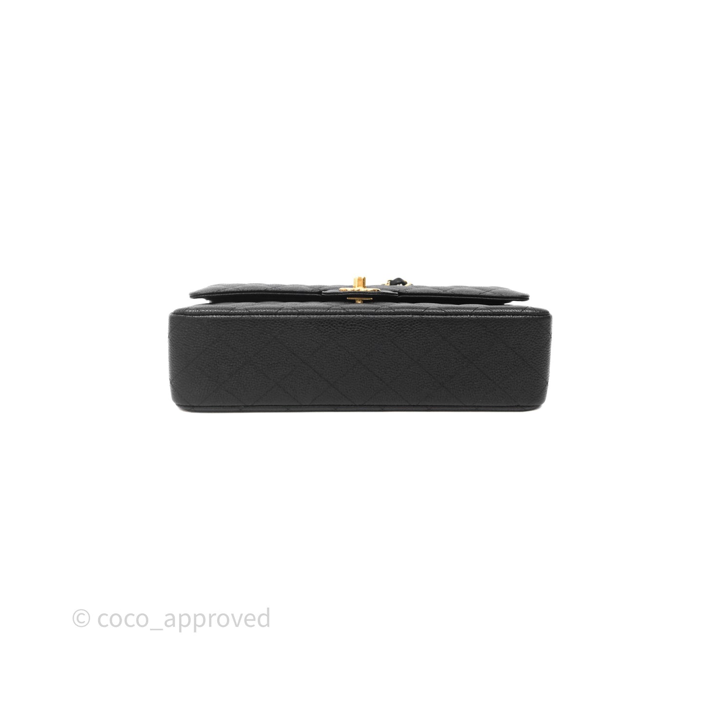 Chanel Classic Medium Flap Quilted Black Caviar Gold Hardware