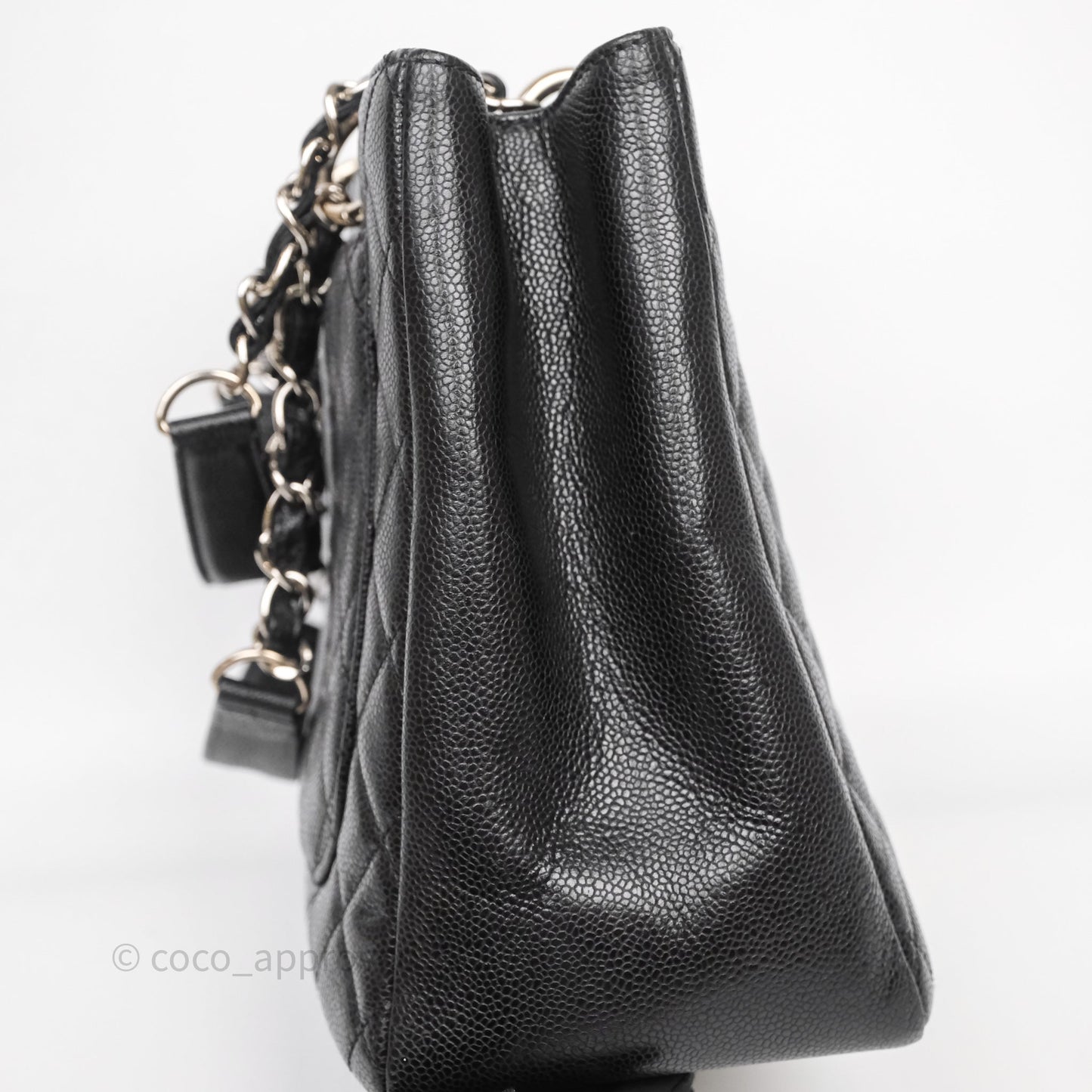 Chanel GST Black Caviar Silver Hardware