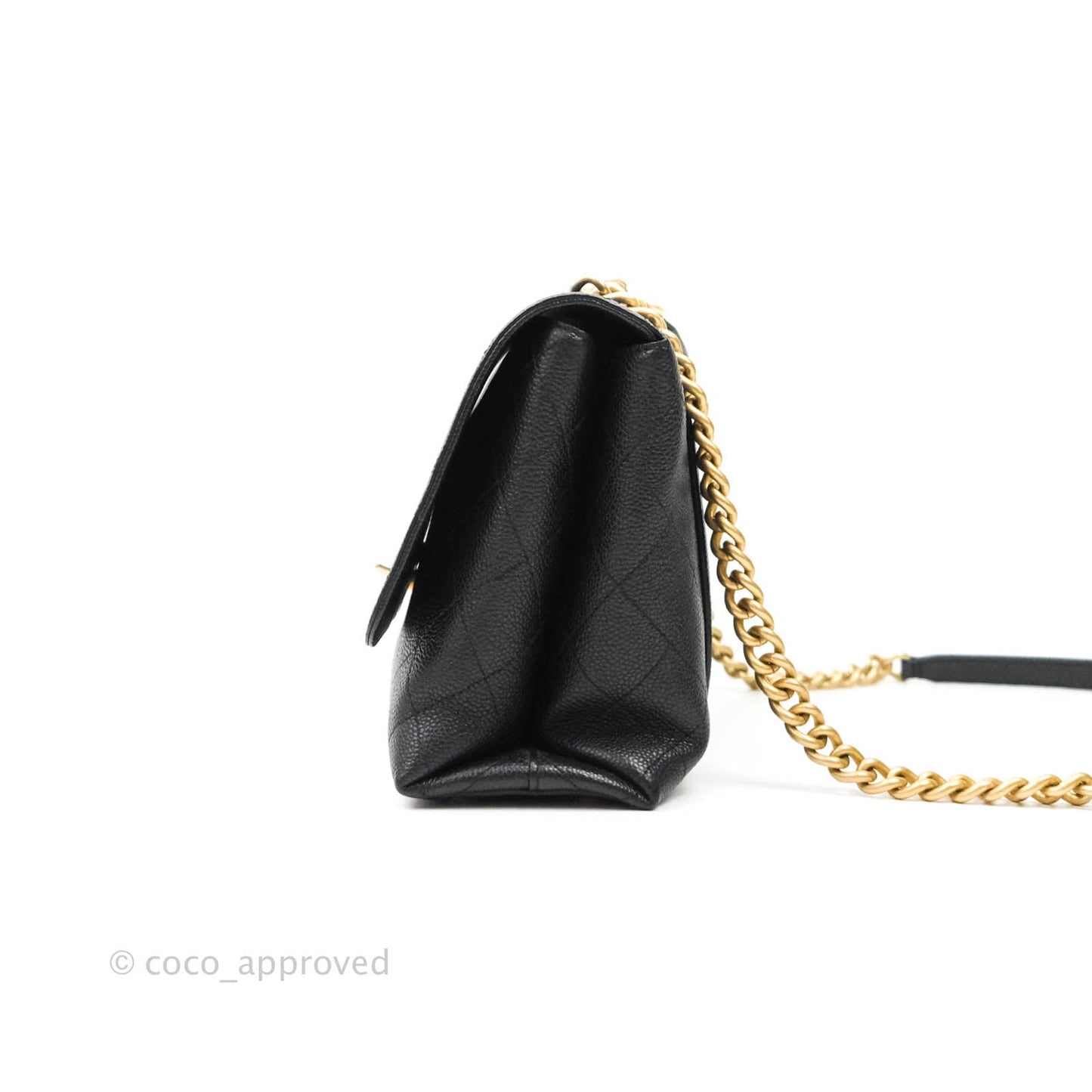Chanel Chic Affinity Medium Grained Calfskin Black Aged Gold Hardware