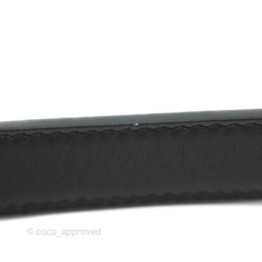 Gucci Calfskin Double GG 20mm Belt 75 30 Black