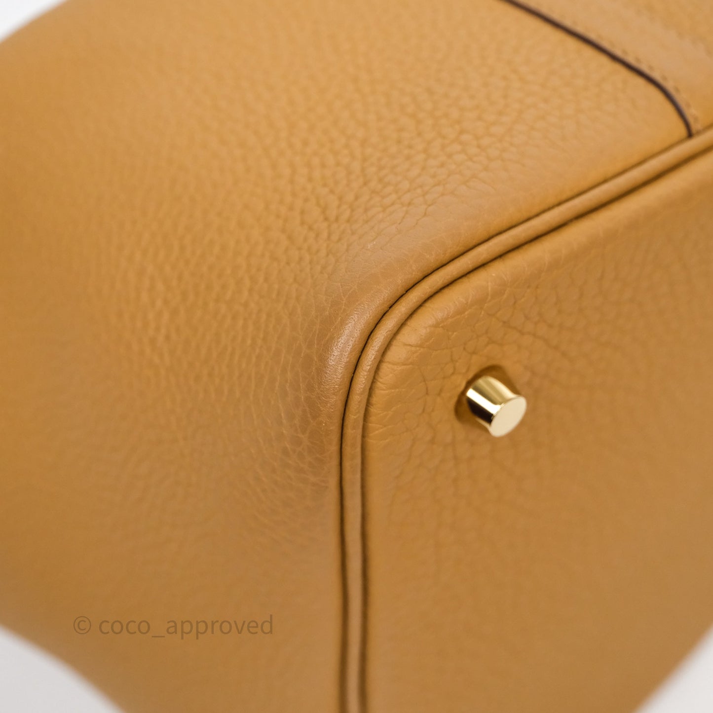 Hermès Picotin 22 Biscuit 4B Clemence Gold Hardware