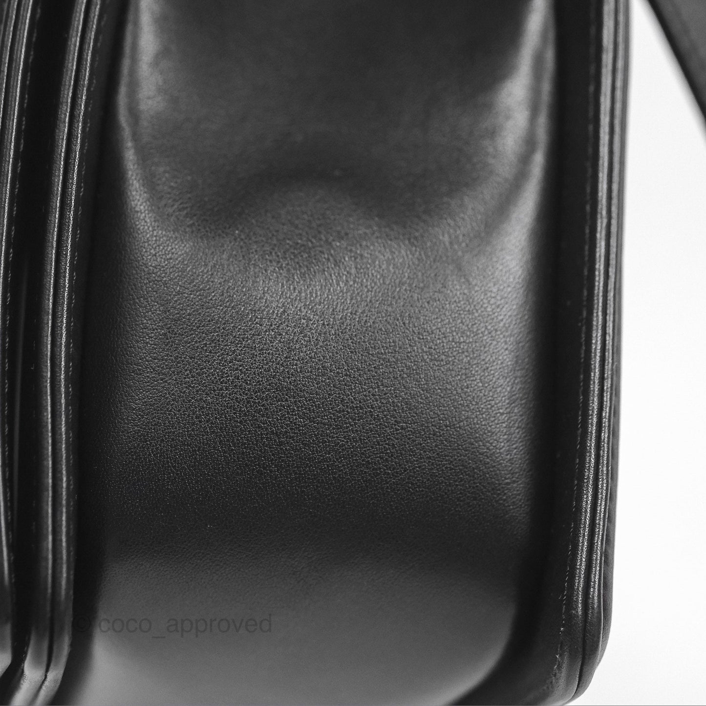 Chanel Medium Boy Quilted Black Calfskin Ruthenium Hardware