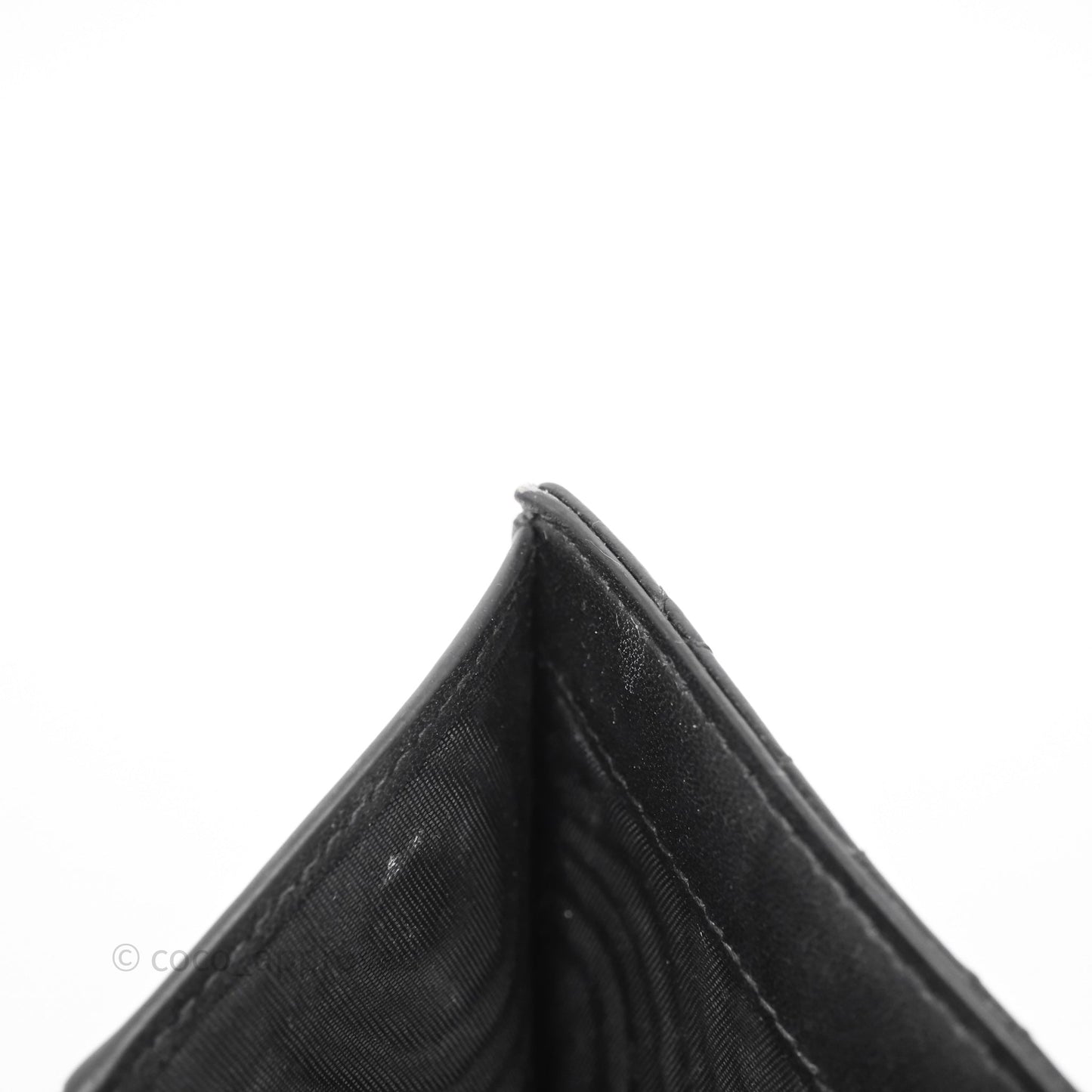 Christian Dior Caro Dahlia Wallet Black Calfskin Gold Hardware