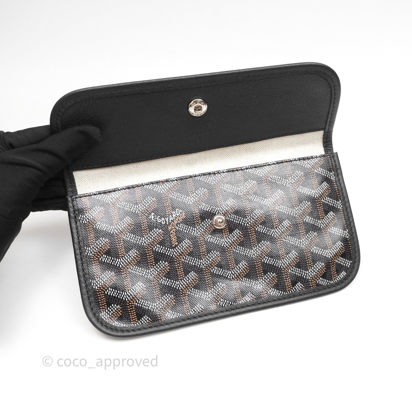 Goyard Bohème Hobo Bag Black Goyardine Canvas