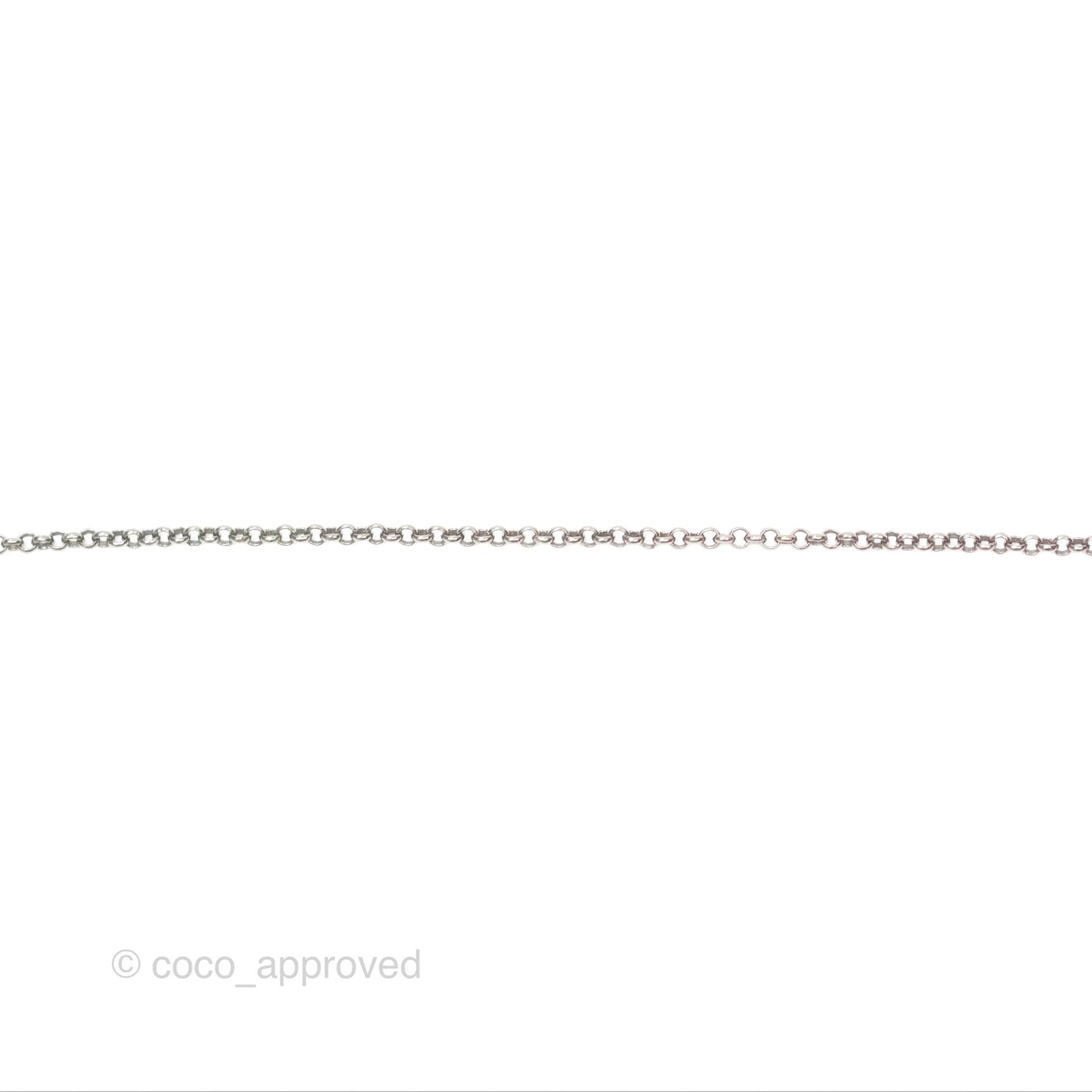 Chanel Black Resin CC Necklace Ruthenium Tone 18S