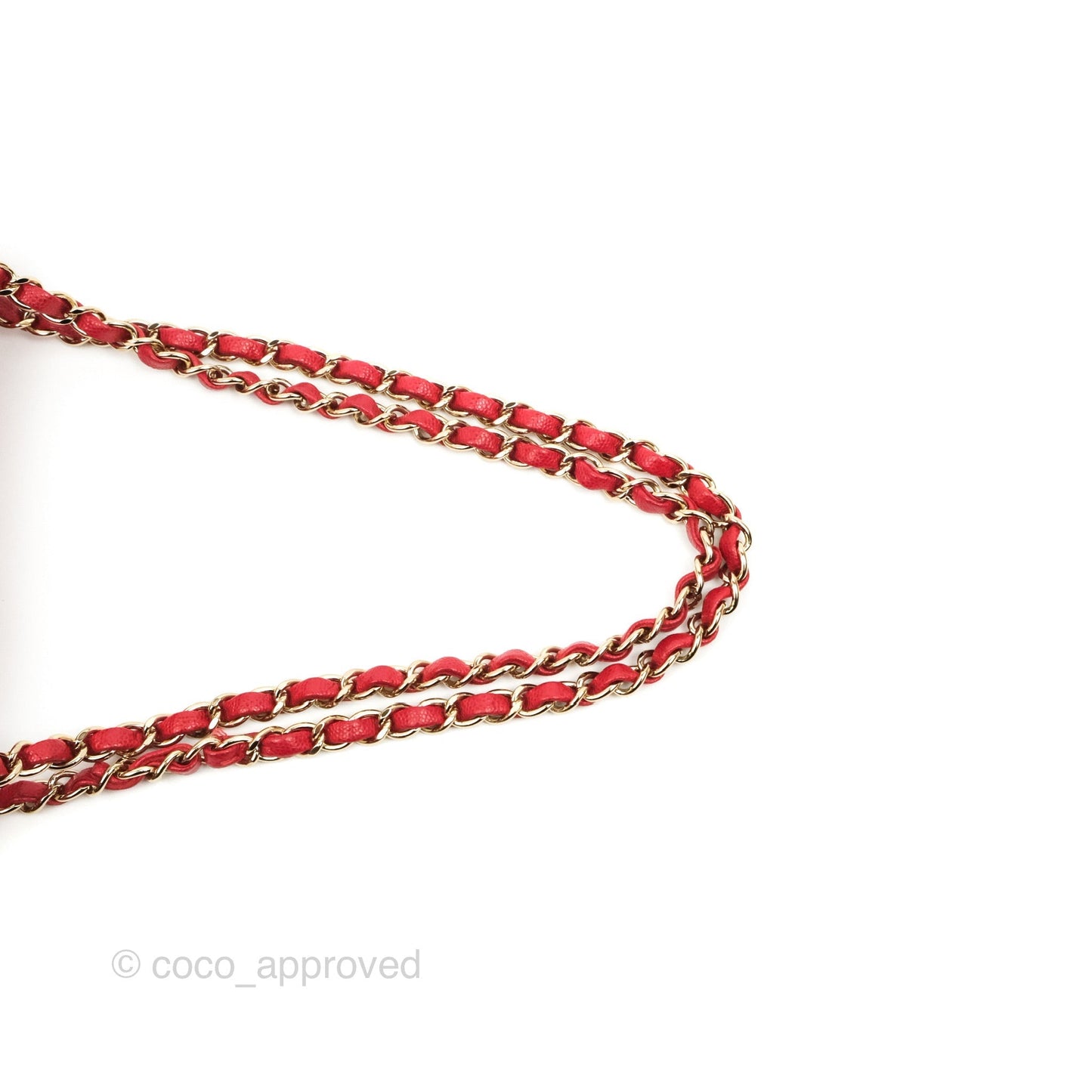 Chanel Classic Small S/M Flap Red Caviar Gold Hardware