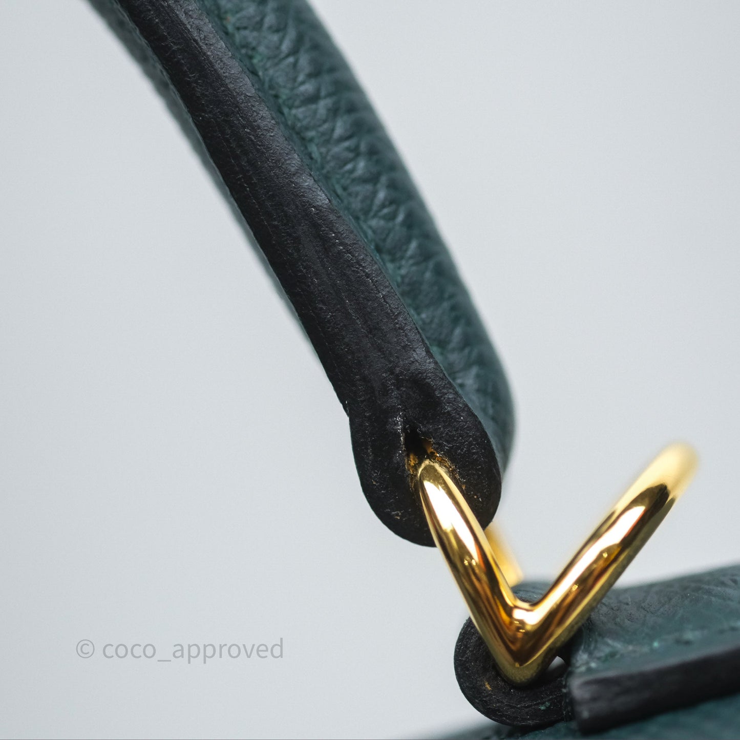 Hermès Kelly 28 Sellier Vert Cypres 6O Epsom Gold Hardware