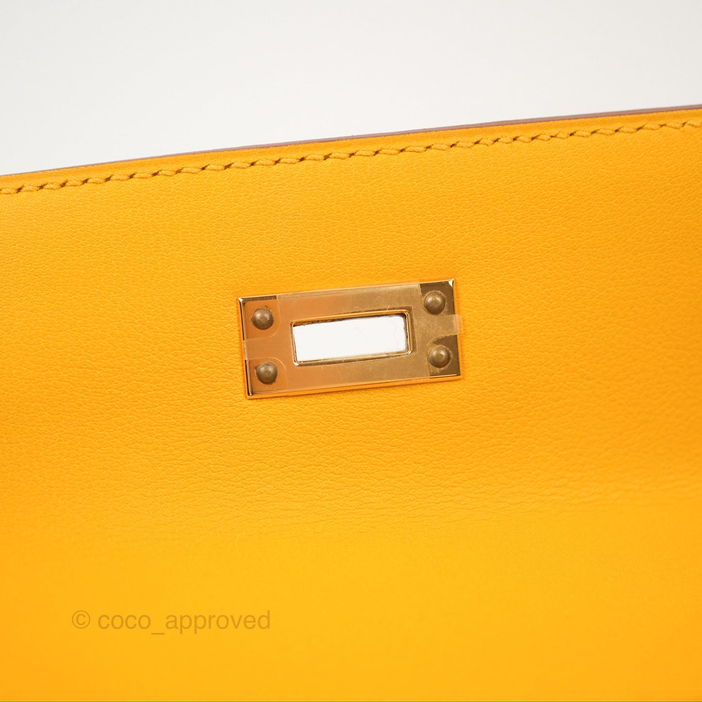 Hermès Kelly Mini Pochette Jaune Ambre Swift Gold Hardware