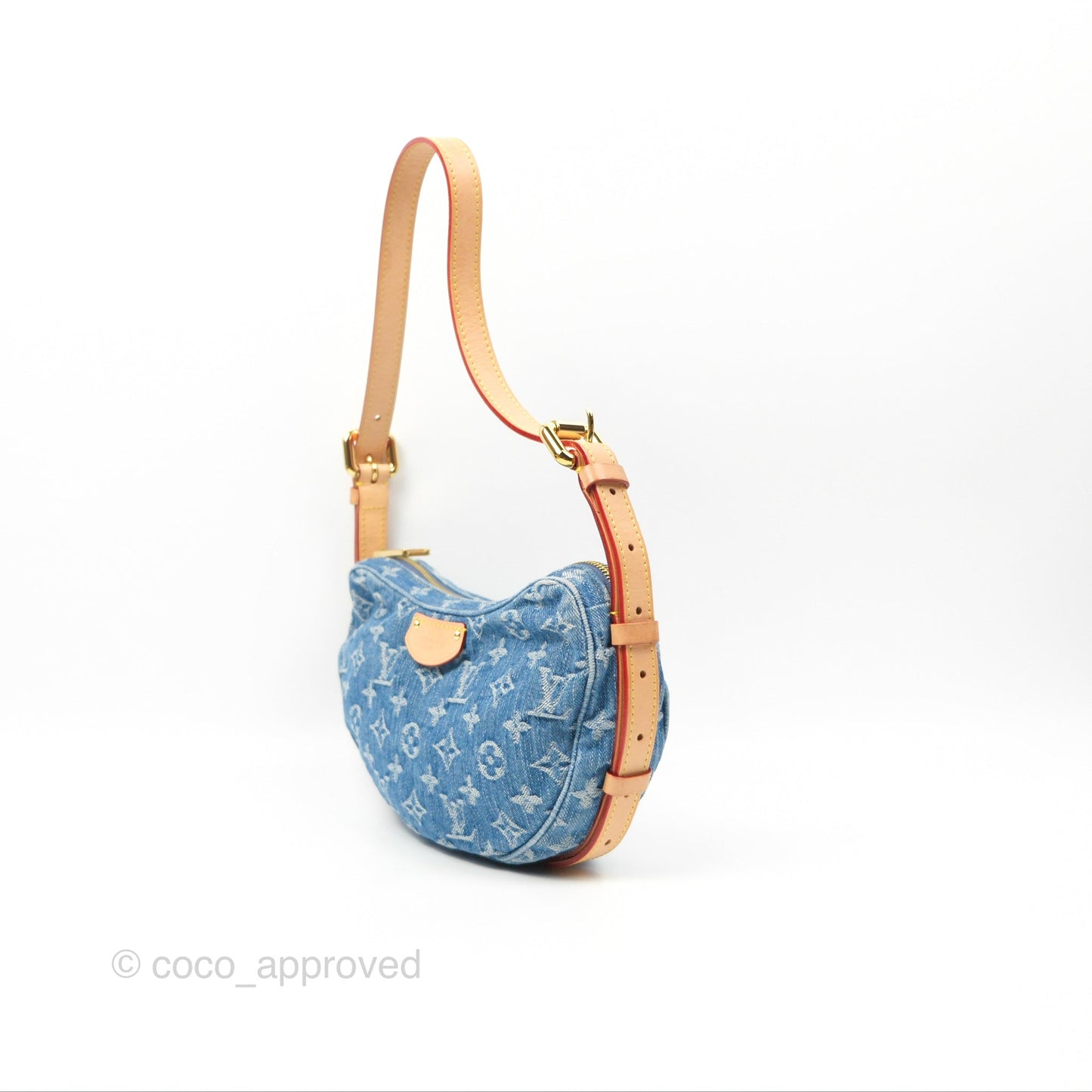 Louis Vuitton Croissant MM Denim Blue Monogram
